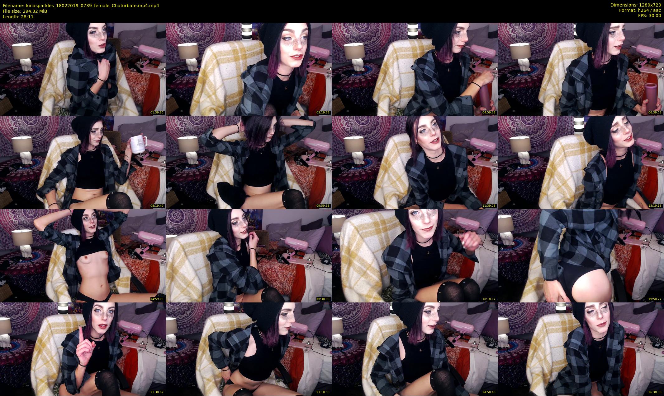 lunasparkles — 29 minute Chaturbate female cam show recording, 720p, Feb 18, 2019