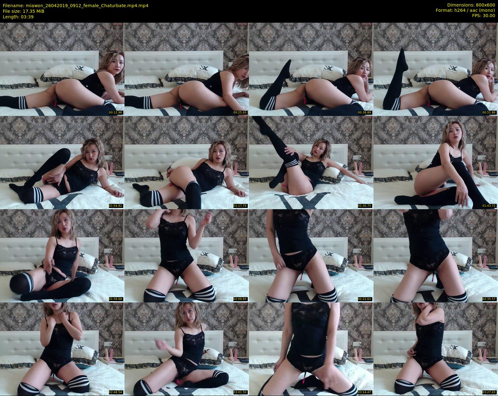 miawon — 4 minute Chaturbate female cam show recording, 480p, Apr 26, 2019