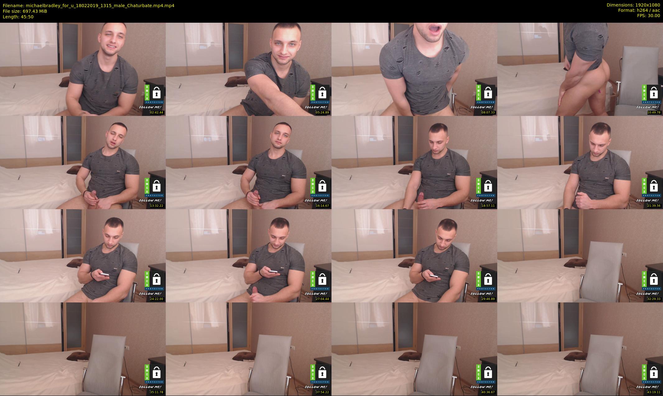 michaelbradley_for_u — 46 minute Chaturbate male cam show recording, 1080p, Feb 18, 2019