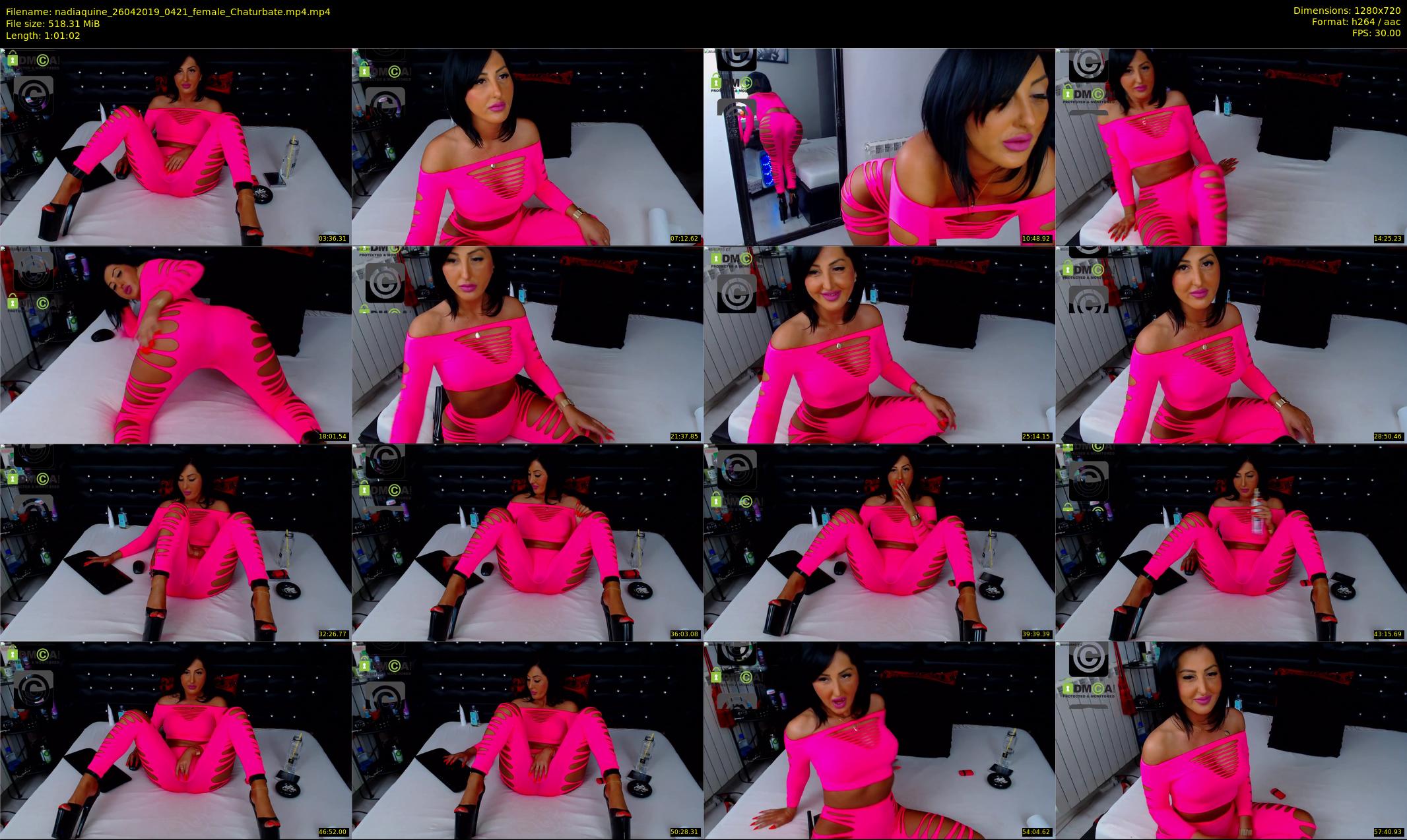 nadiaquine — 62 minute Chaturbate female cam show recording, 720p, Apr 26, 2019