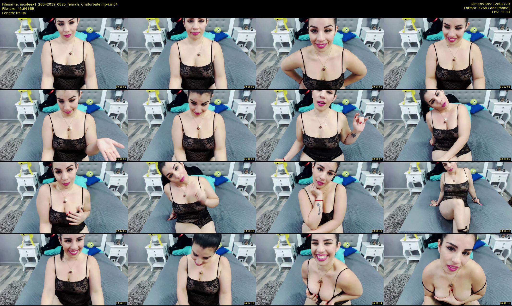 nicoleex1 — 6 minute Chaturbate female cam show recording, 720p, Apr 26, 2019