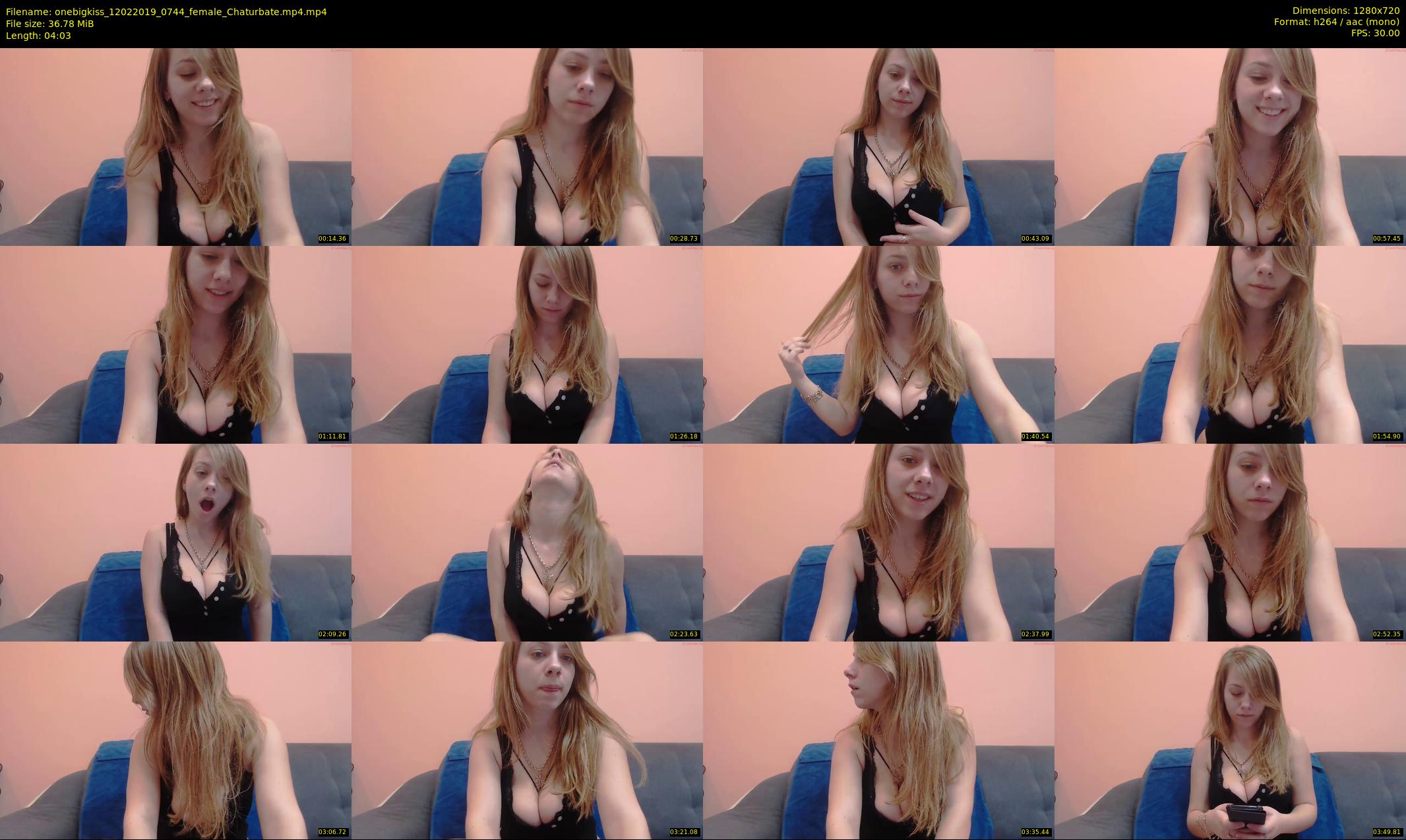 onebigkiss — 5 minute Chaturbate female cam show recording, 720p, Feb 12, 2019