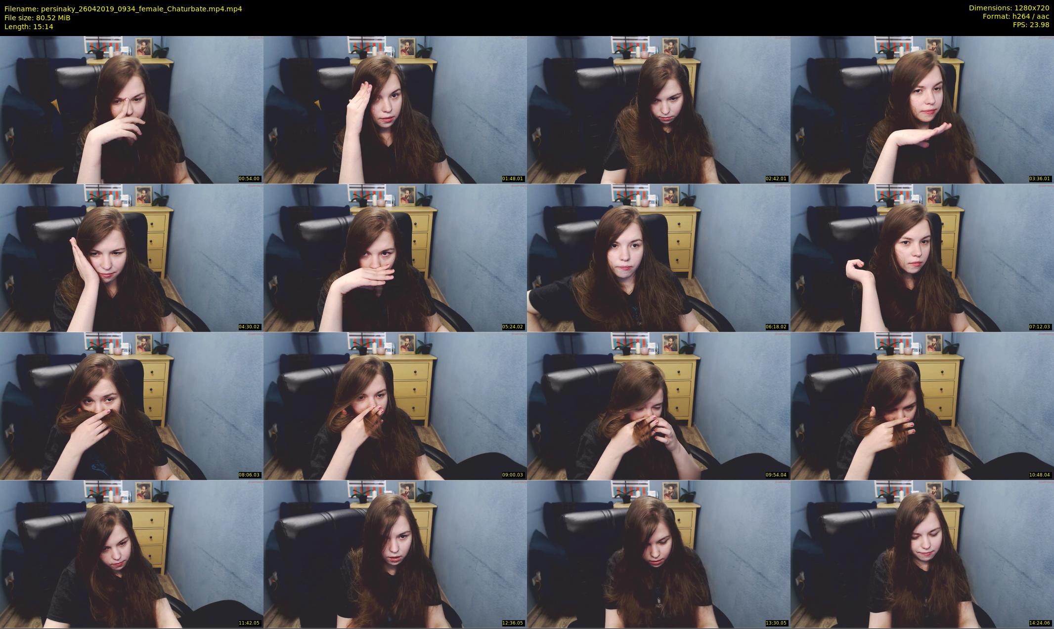 persinaky — 16 minute Chaturbate female cam show recording, 720p, Apr 26, 2019