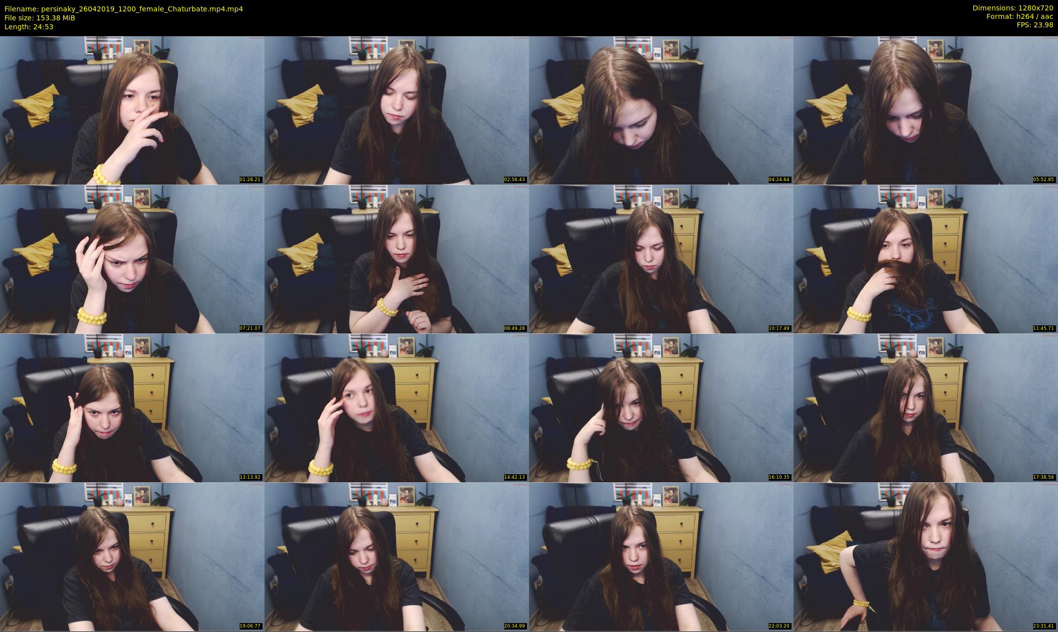 persinaky — 25 minute Chaturbate female cam show recording, 720p, Apr 26, 2019