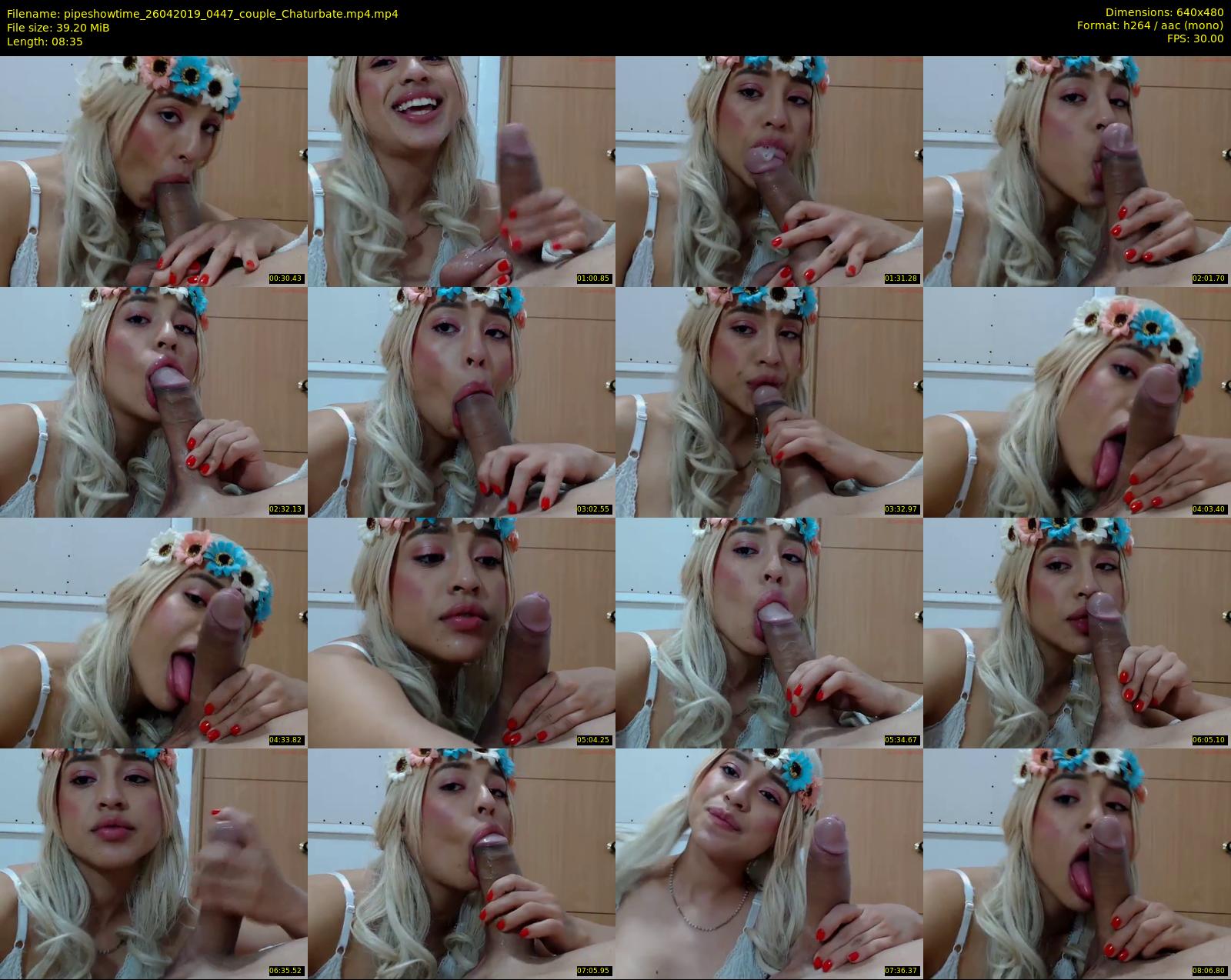 pipeshowtime — 9 minute Chaturbate couple cam show recording, 480p, Apr 26, 2019