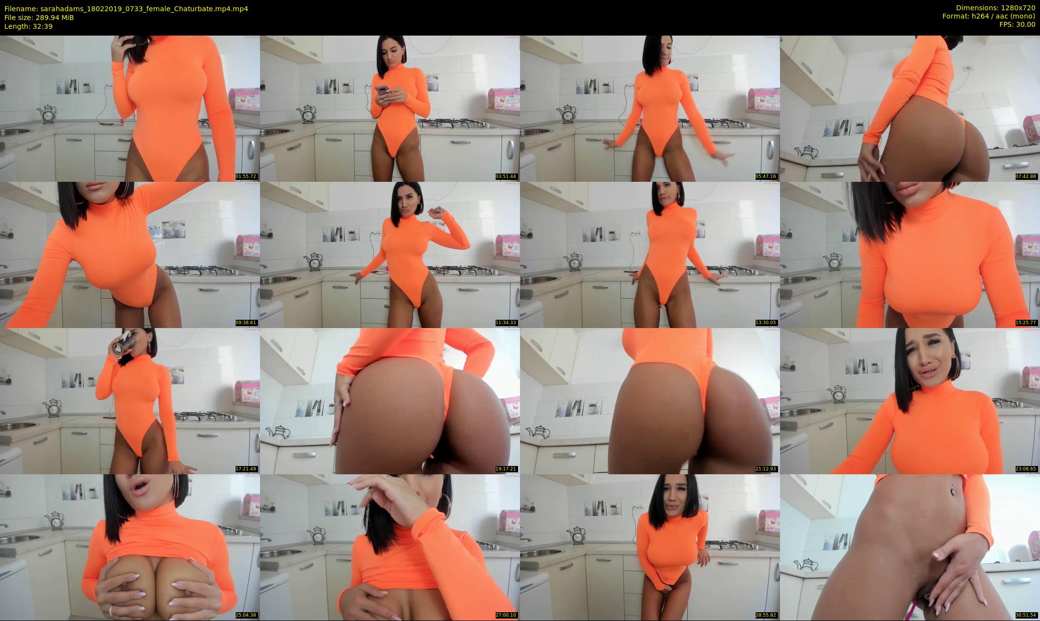 sarahadams — 33 minute Chaturbate female cam show recording, 720p, Feb 18, 2019