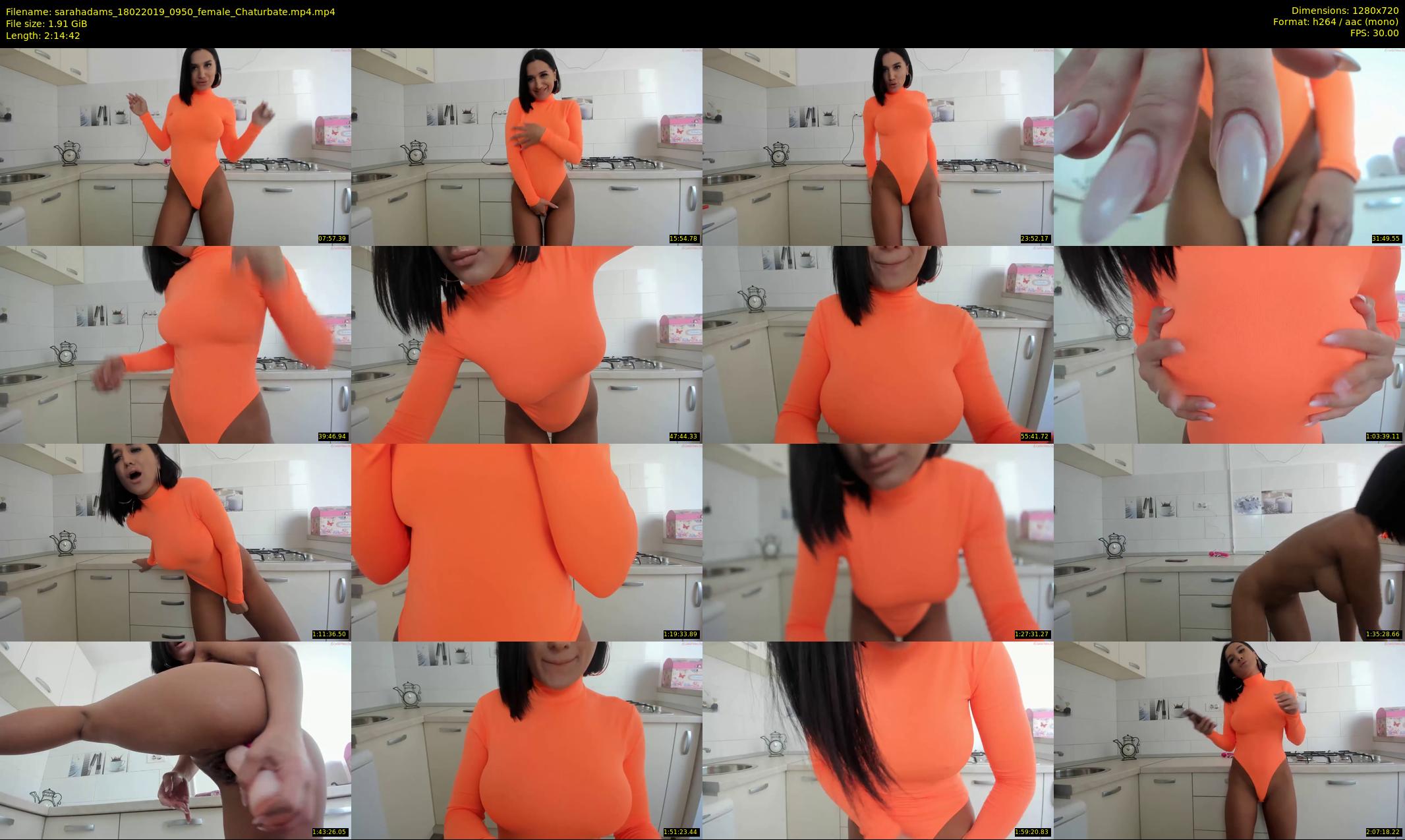sarahadams — 135 minute Chaturbate female cam show recording, 720p, Feb 18, 2019