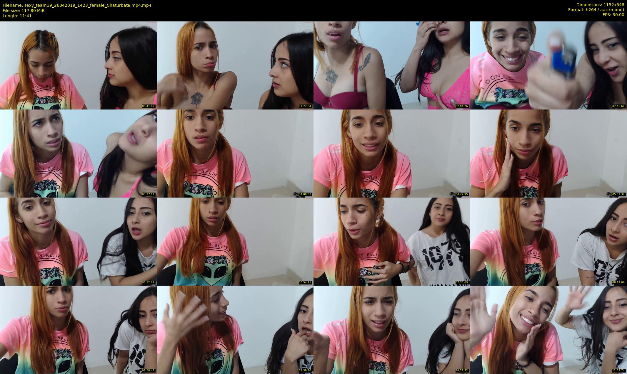 sexy_team19 — 12 minute Chaturbate female cam show recording, 480p, Apr 26, 2019