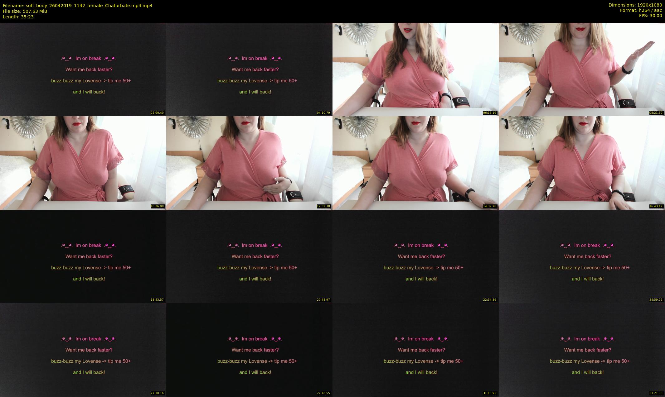 soft_body — 36 minute Chaturbate female cam show recording, 1080p, Apr 26, 2019