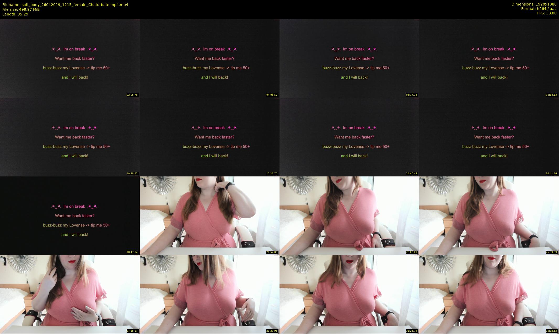 soft_body — 36 minute Chaturbate female cam show recording, 1080p, Apr 26, 2019