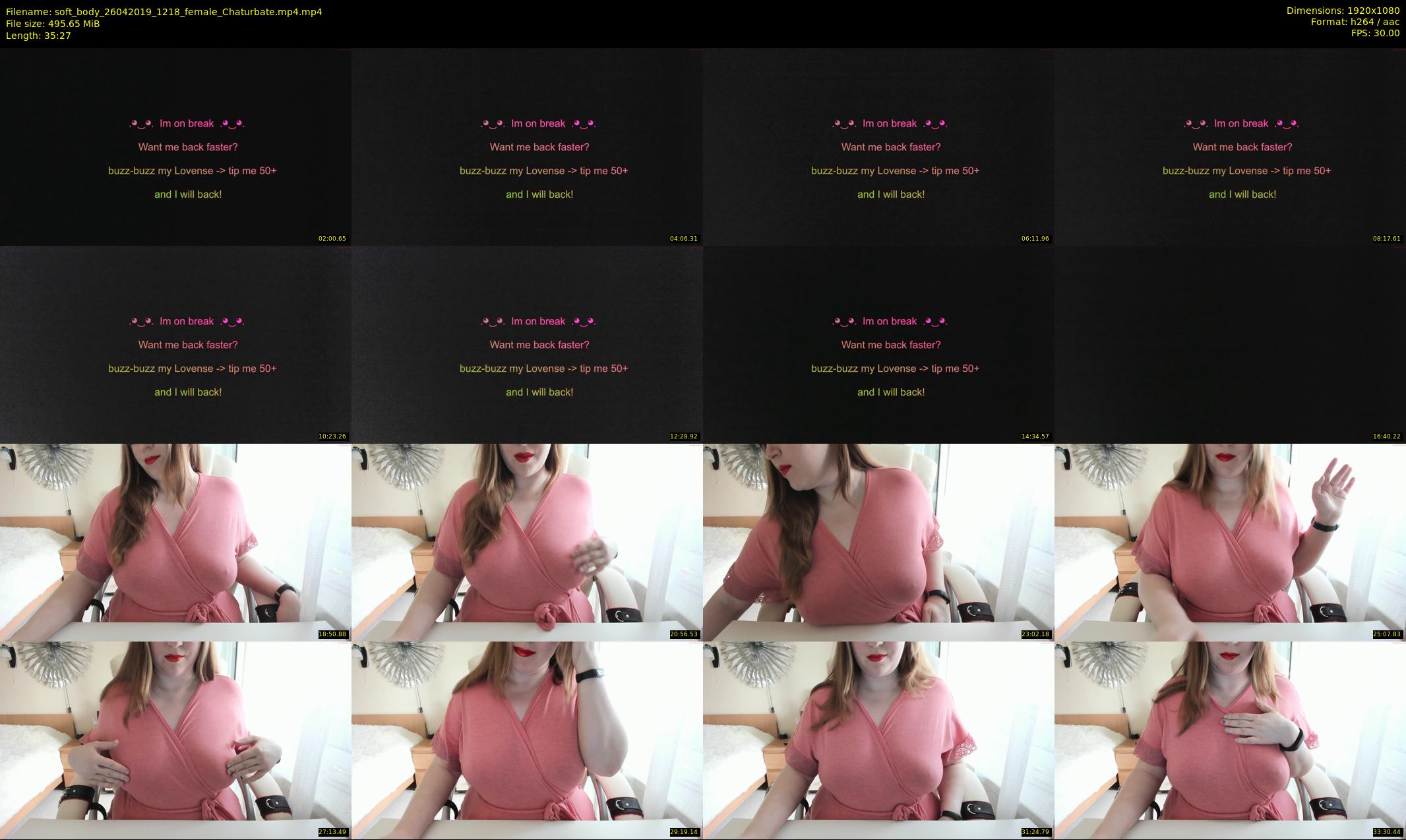 soft_body — 36 minute Chaturbate female cam show recording, 1080p, Apr 26, 2019