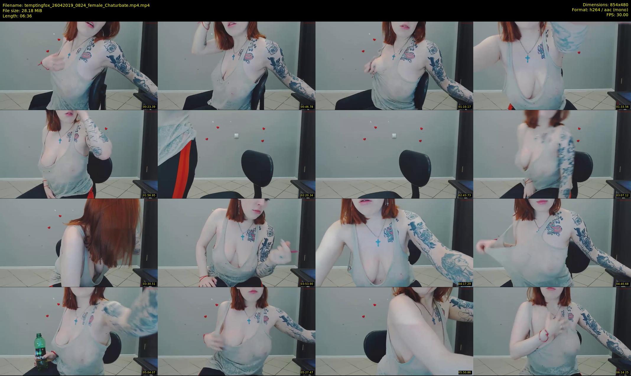 temptingfox — 7 minute Chaturbate female cam show recording, 480p, Apr 26, 2019