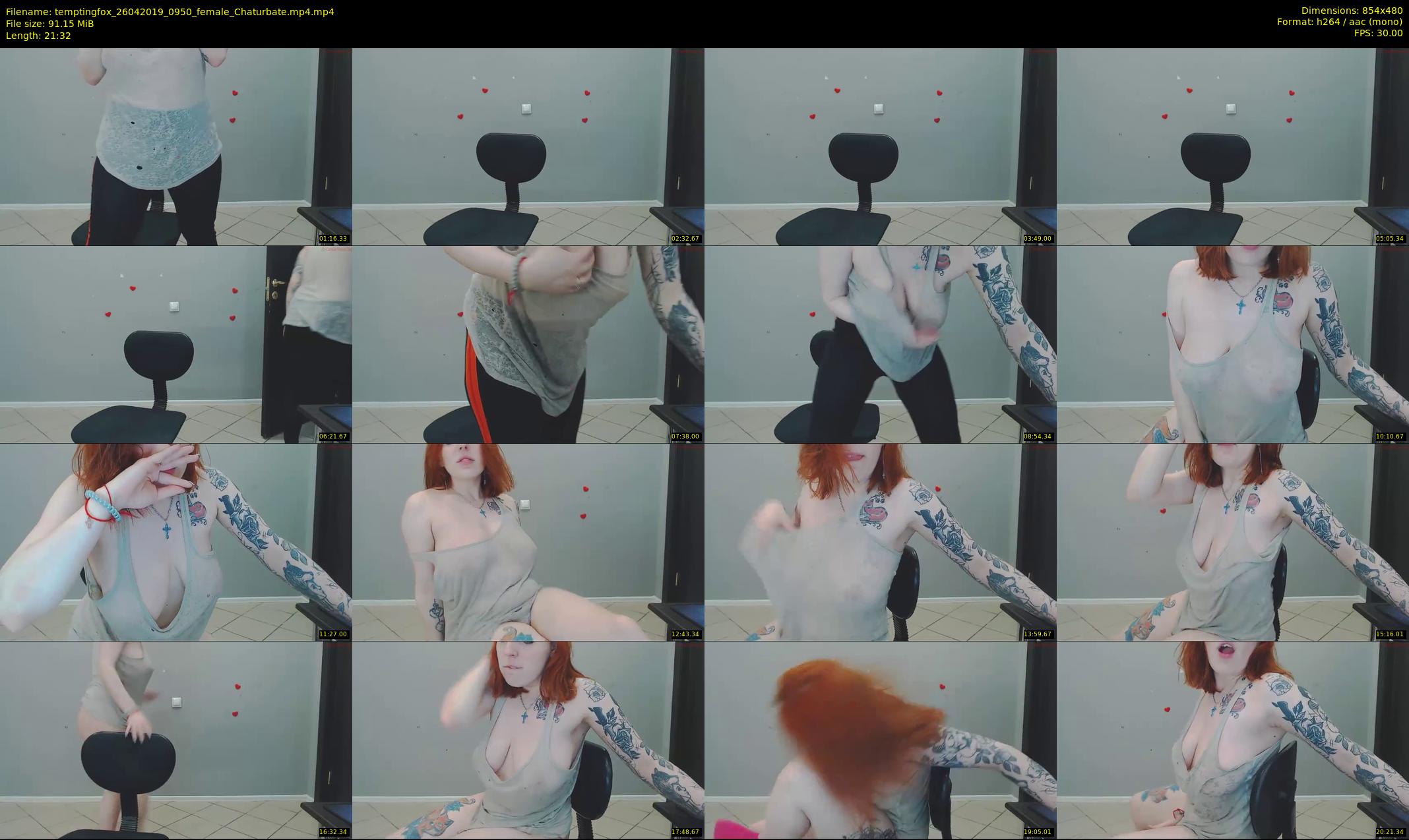 temptingfox — 22 minute Chaturbate female cam show recording, 480p, Apr 26, 2019