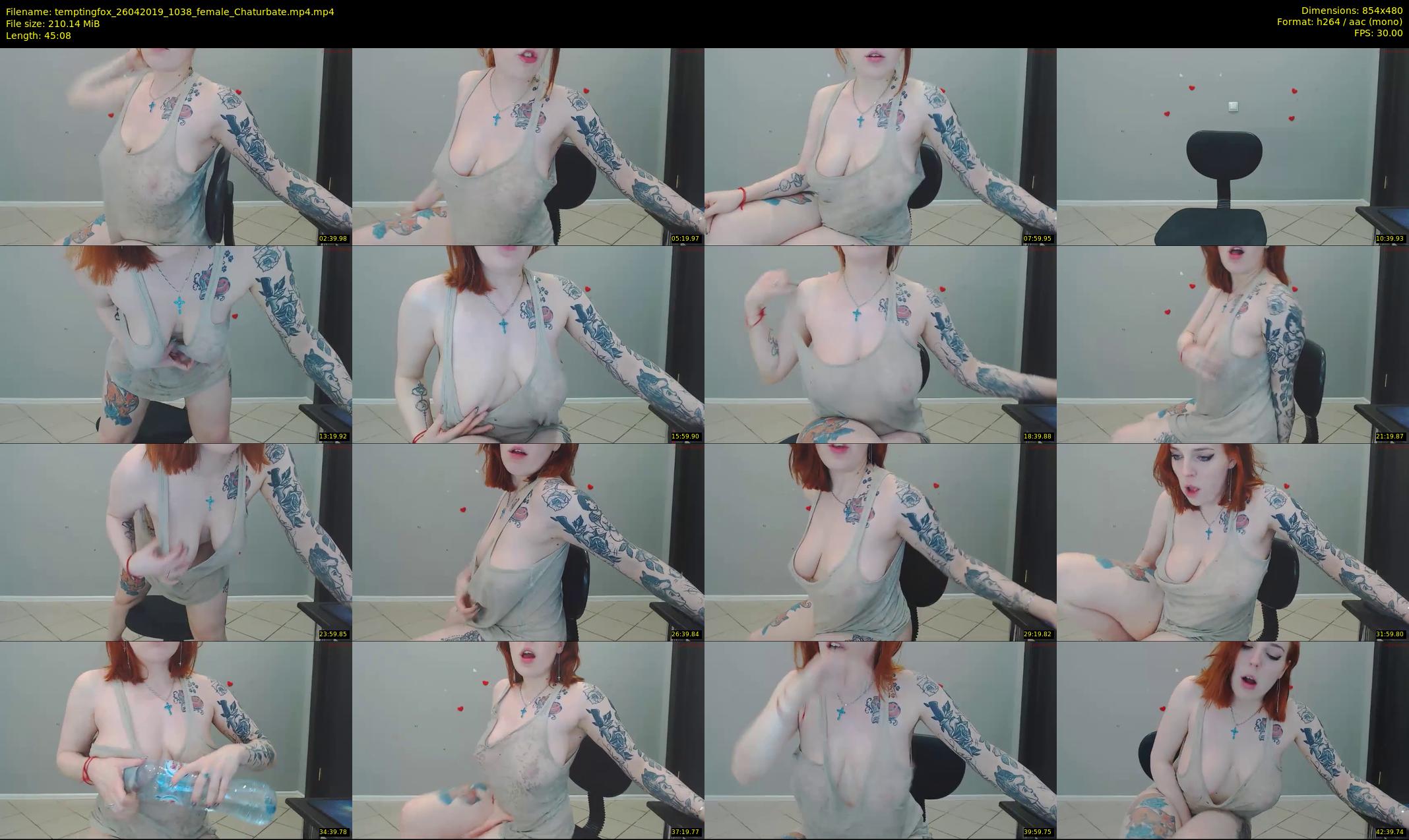 temptingfox — 46 minute Chaturbate female cam show recording, 480p, Apr 26, 2019