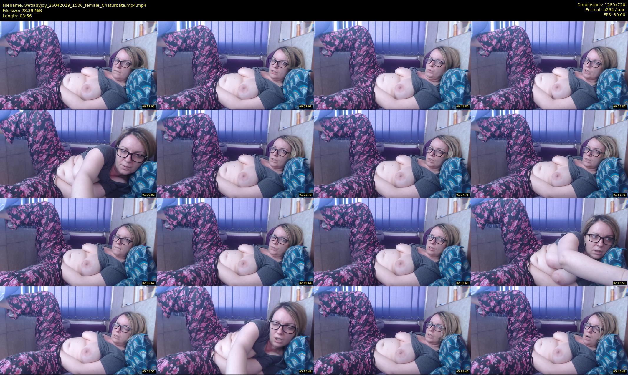 wetladyjoy — 4 minute Chaturbate female cam show recording, 720p, Apr 26, 2019