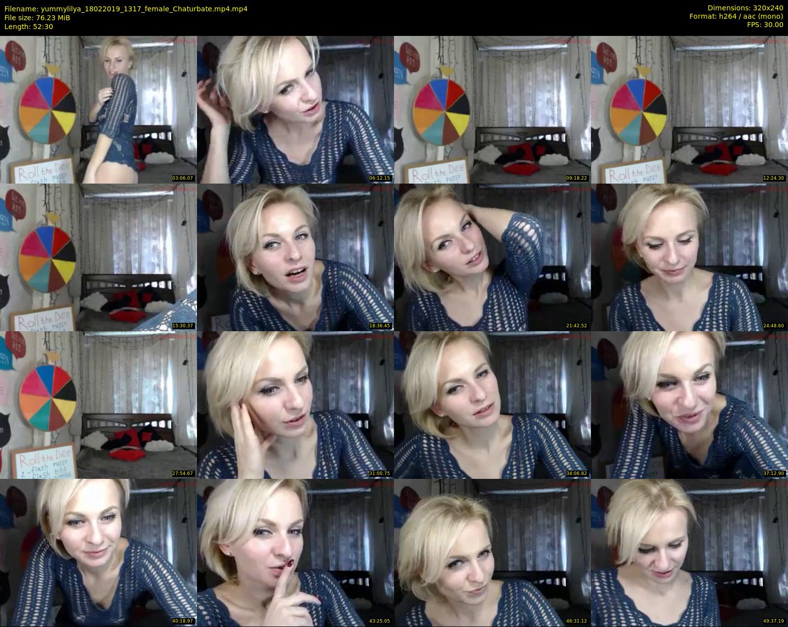 yummylilya — 53 minute Chaturbate female cam show recording, SD, Feb 18, 2019