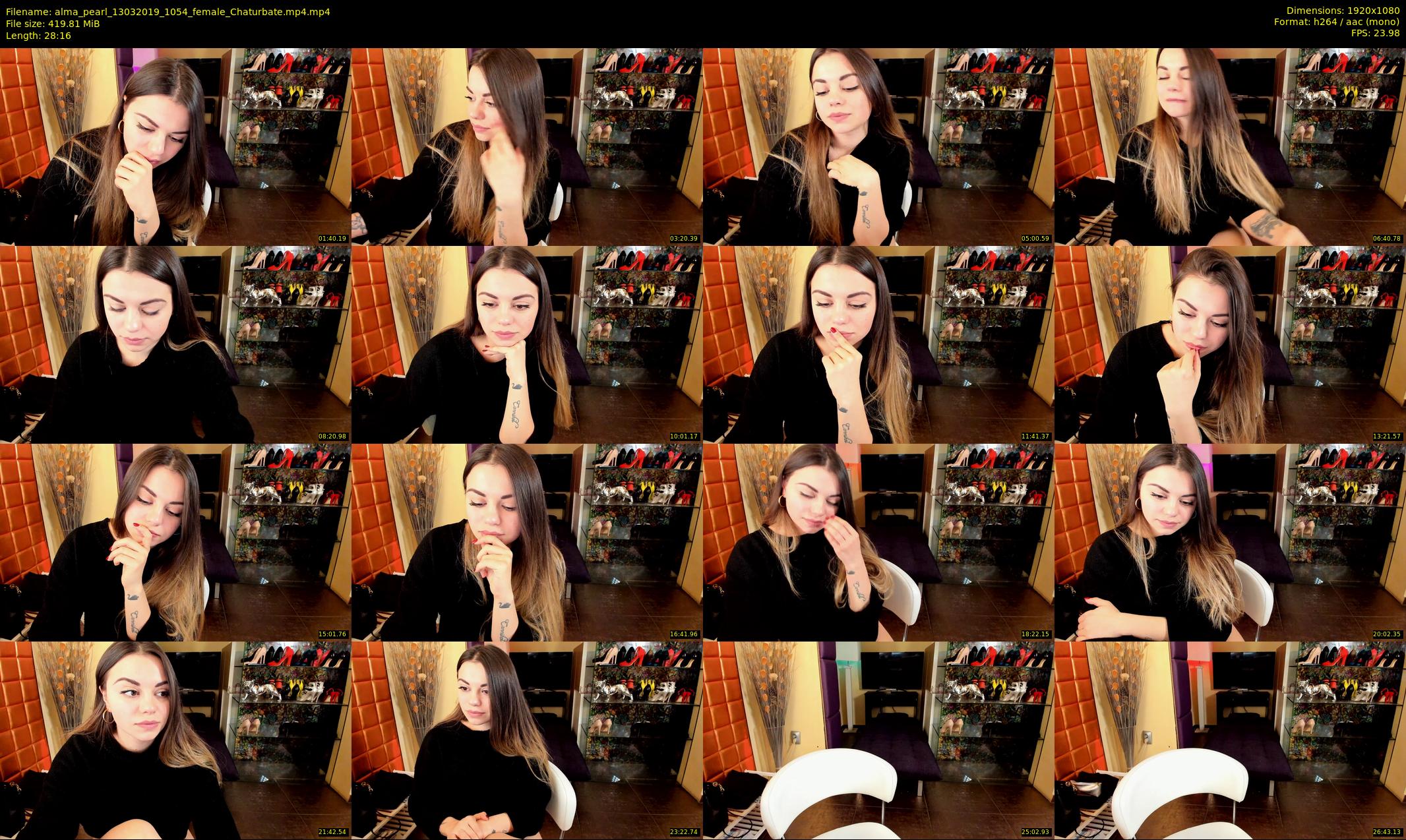 alma_pearl — 29 minute Chaturbate female cam show recording, 1080p, Mar 13, 2019