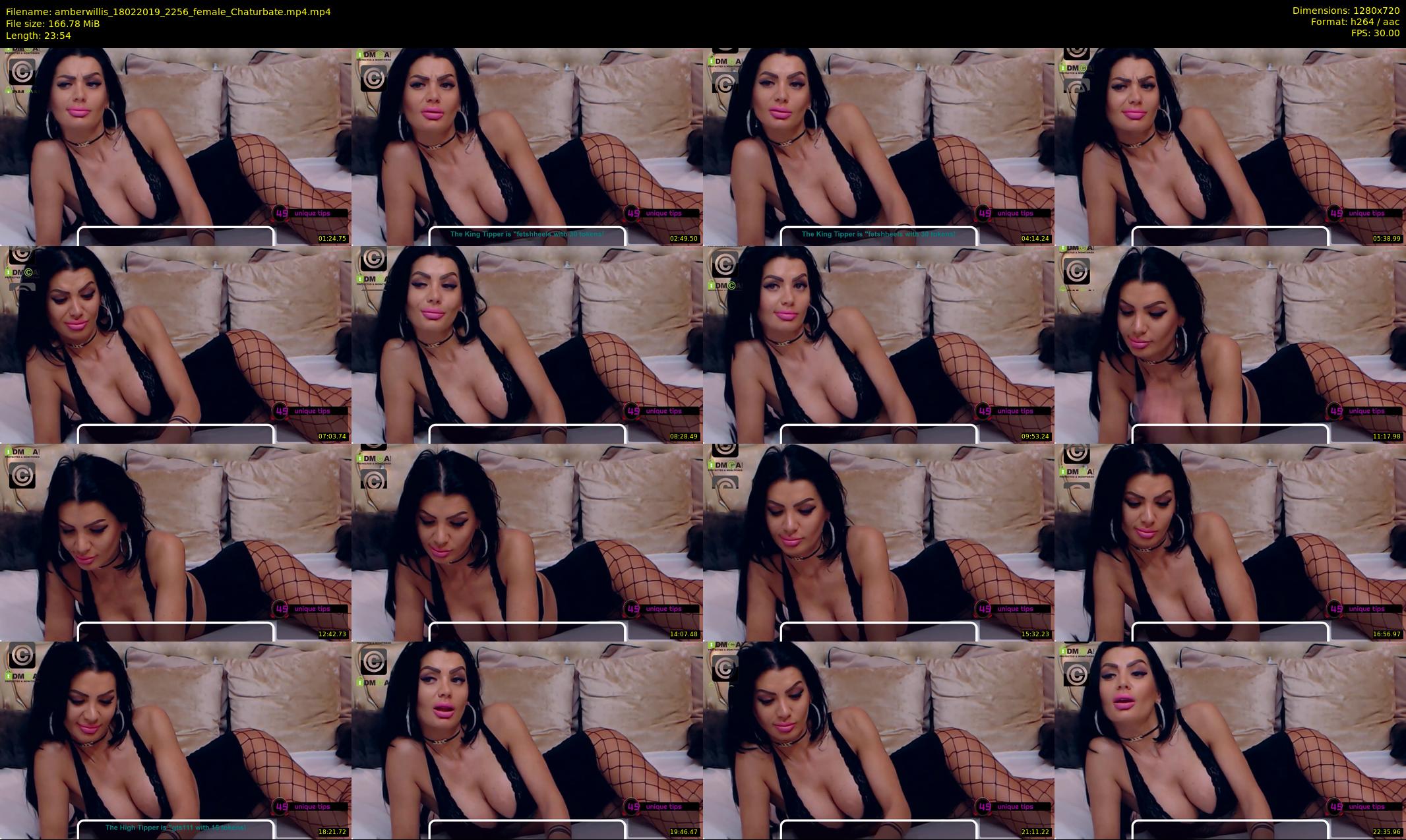 amberwillis — 24 minute Chaturbate female cam show recording, 720p, Feb 18, 2019