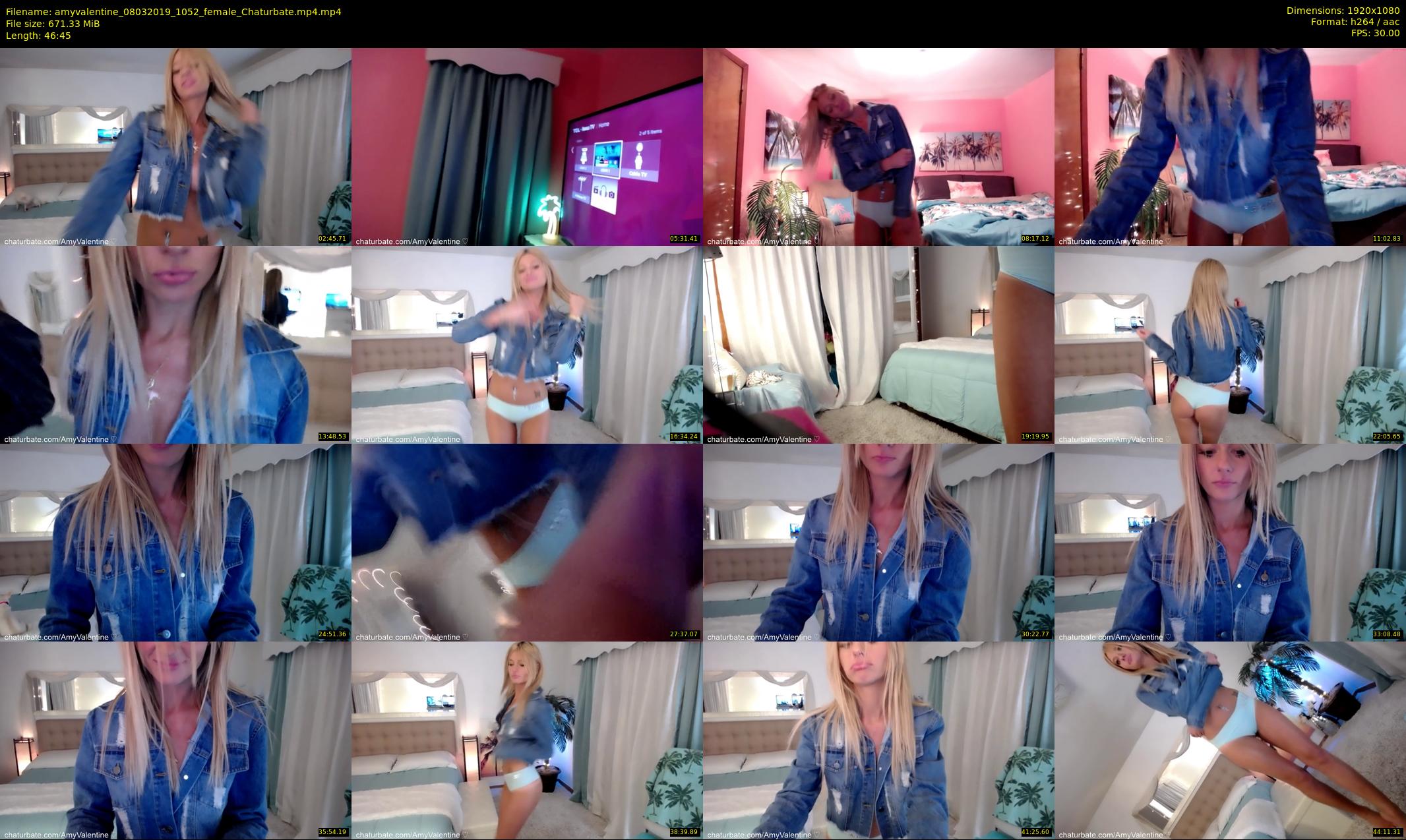 amyvalentine — 47 minute Chaturbate female cam show recording, 1080p, Mar 8, 2019