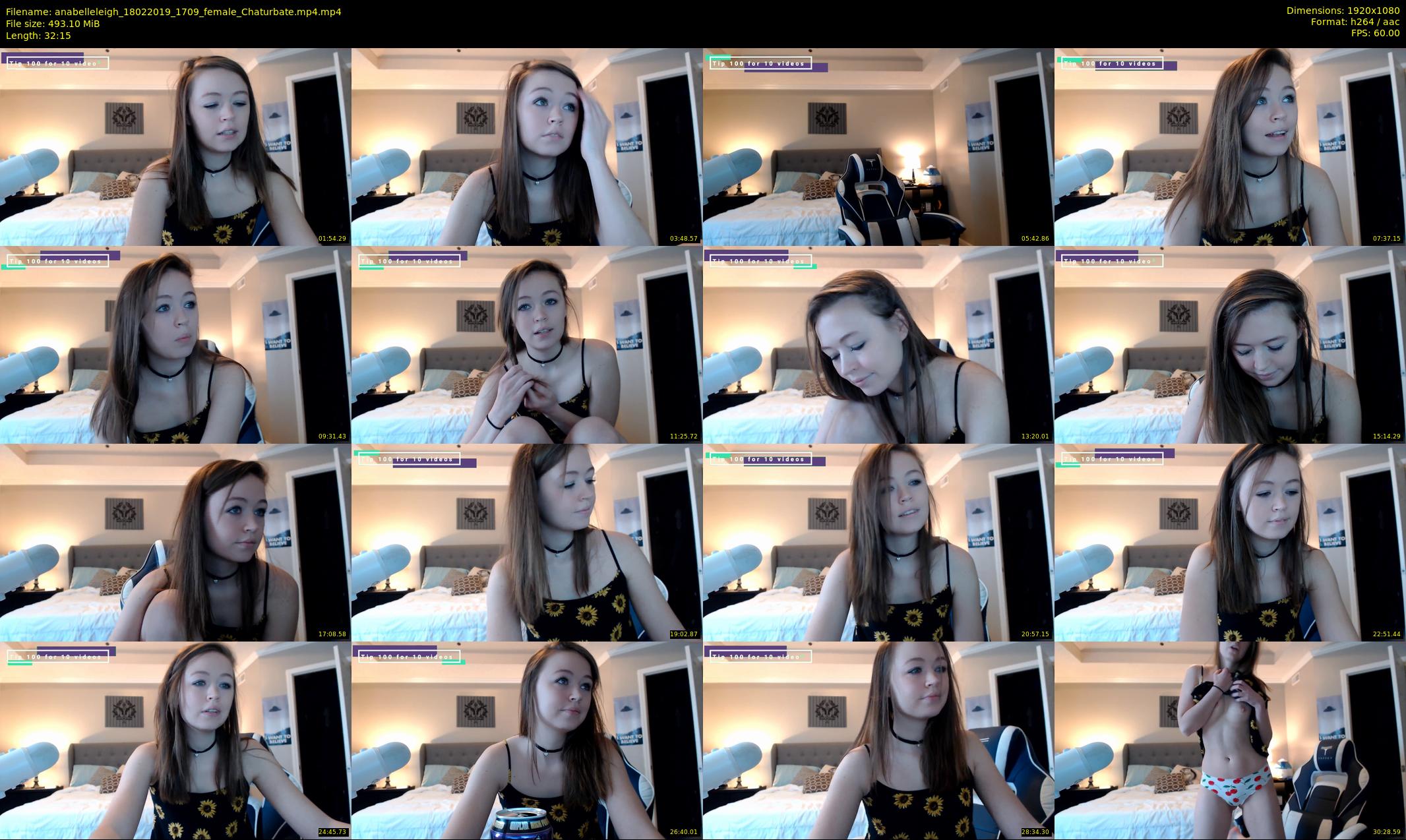 anabelleleigh — 33 minute Chaturbate female cam show recording, 1080p, Feb 18, 2019