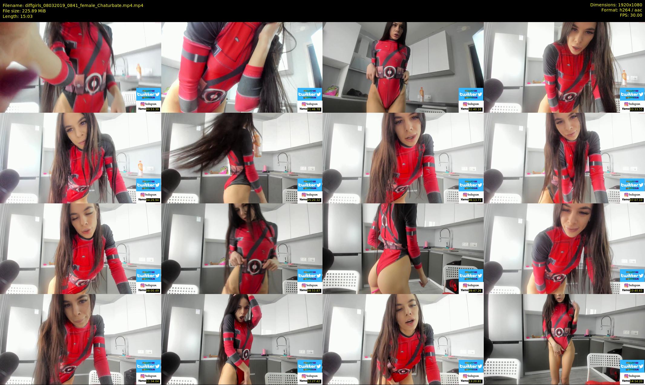 diffgirls — 16 minute Chaturbate female cam show recording, 1080p, Mar 8, 2019