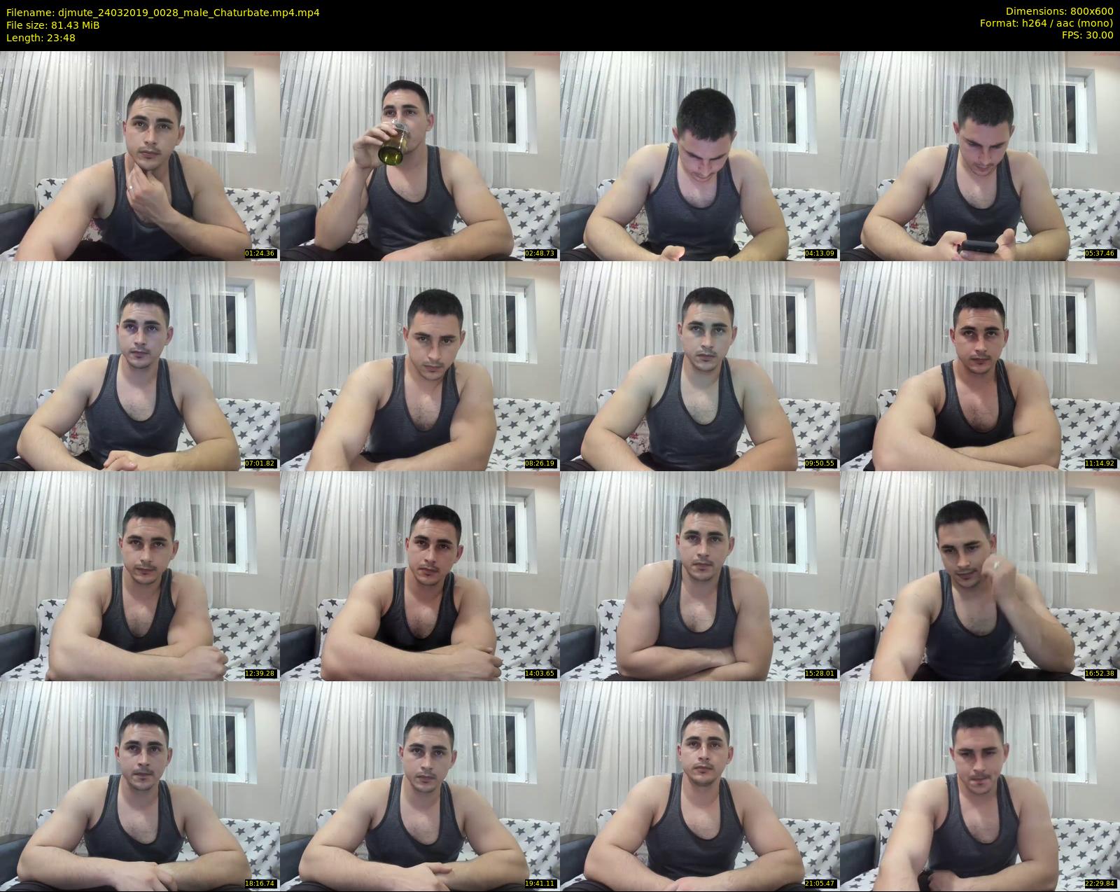 djmute — 24 minute Chaturbate male cam show recording, 480p, Mar 24, 2019