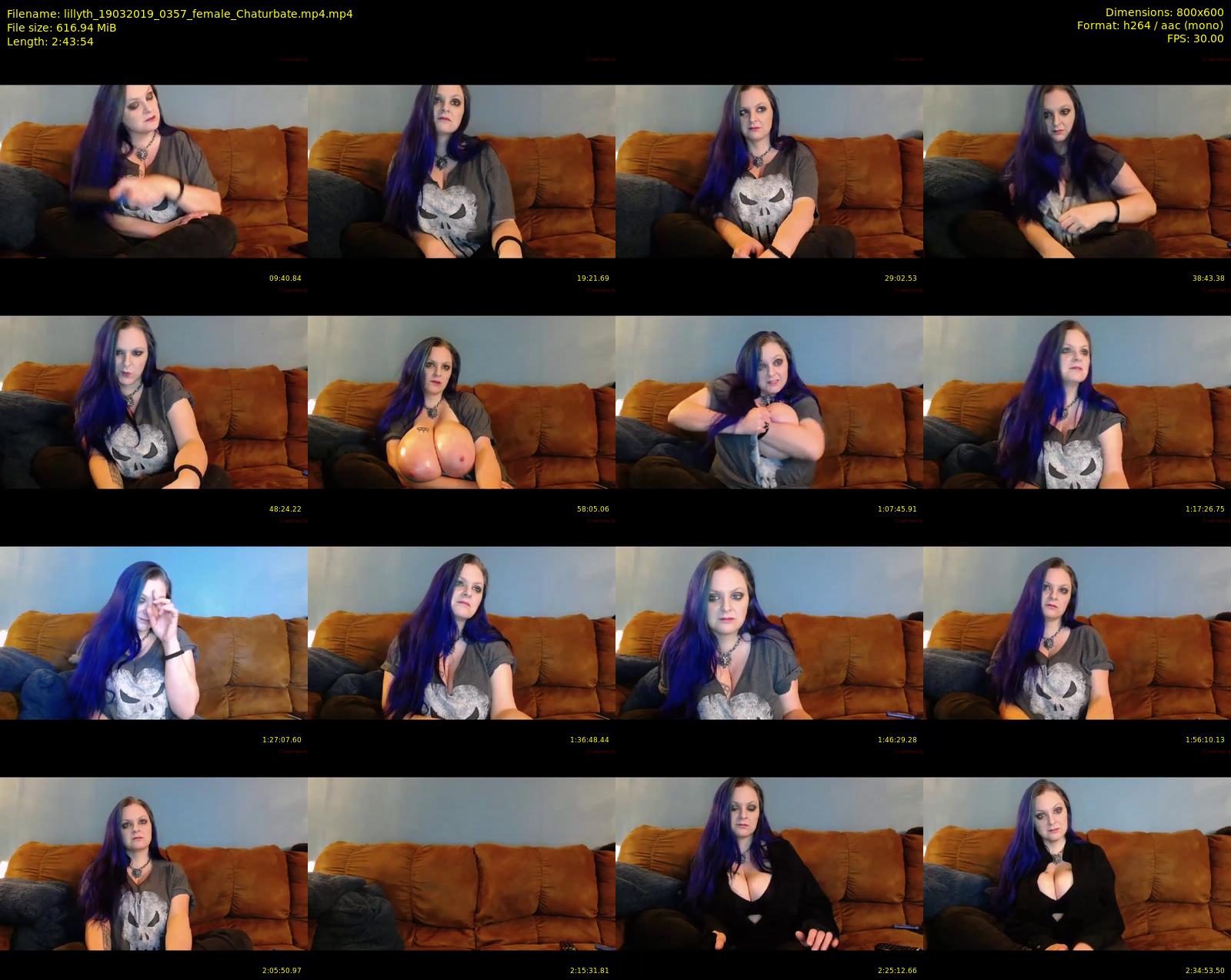 lillyth — 164 minute Chaturbate female cam show recording, 480p, Mar 19, 2019
