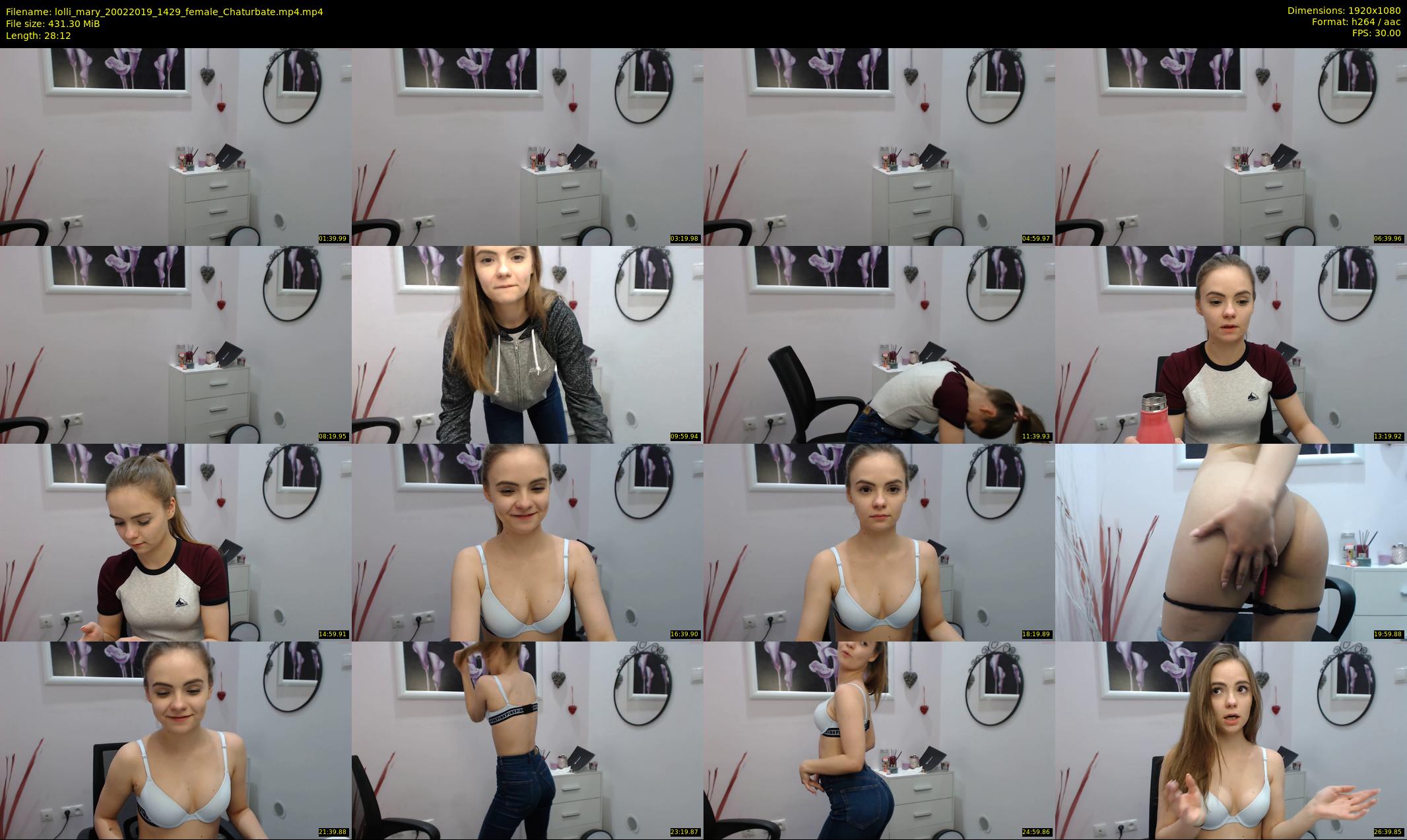 lolli_mary — 29 minute Chaturbate female cam show recording, 1080p, Feb 20, 2019