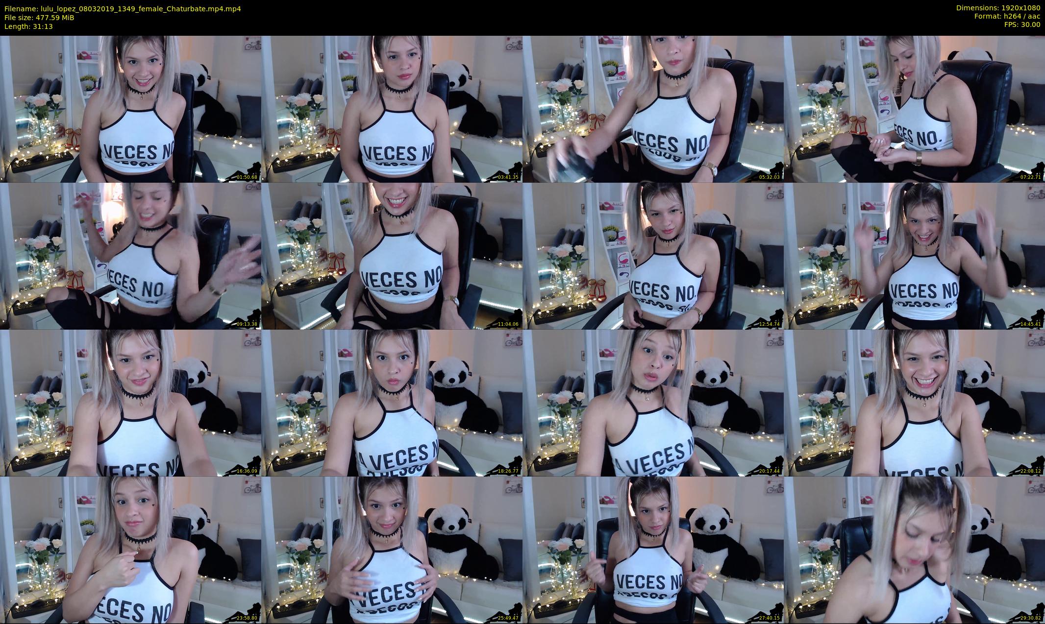 lulu_lopez — 32 minute Chaturbate female cam show recording, 1080p, Mar 8, 2019