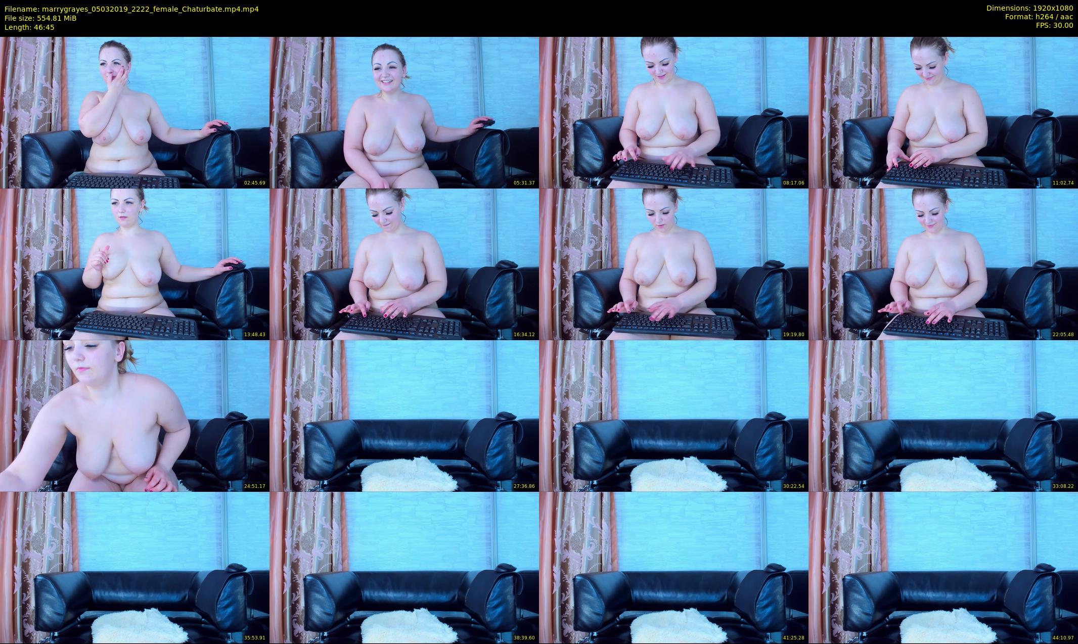 marrygrayes — 47 minute Chaturbate female cam show recording, 1080p, Mar 5, 2019