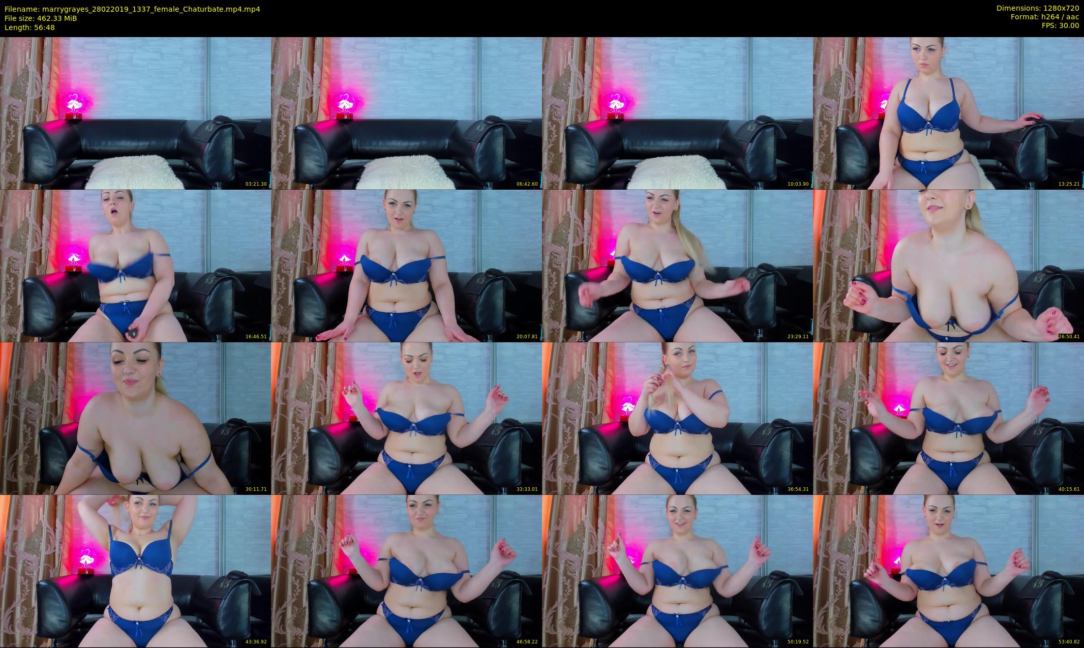 marrygrayes — 57 minute Chaturbate female cam show recording, 720p, Feb 28, 2019