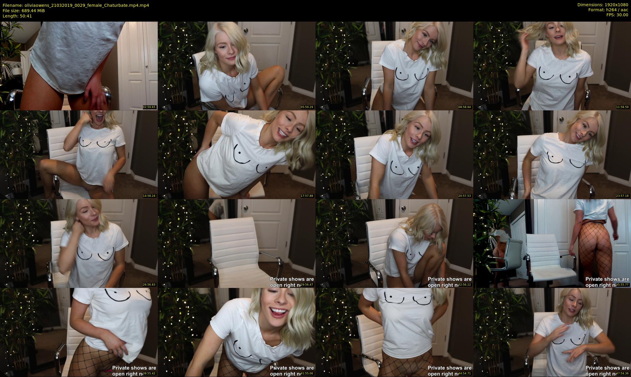 oliviaowens — 51 minute Chaturbate female cam show recording, 1080p, Mar 21, 2019