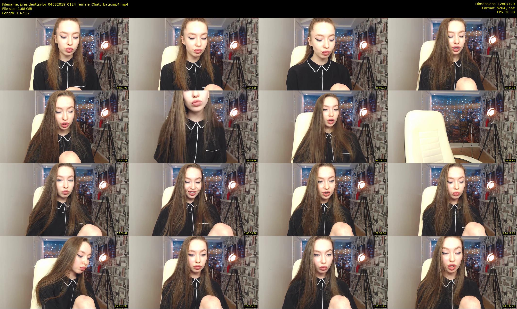 presidenttaylor — 108 minute Chaturbate female cam show recording, 720p, Mar 4, 2019
