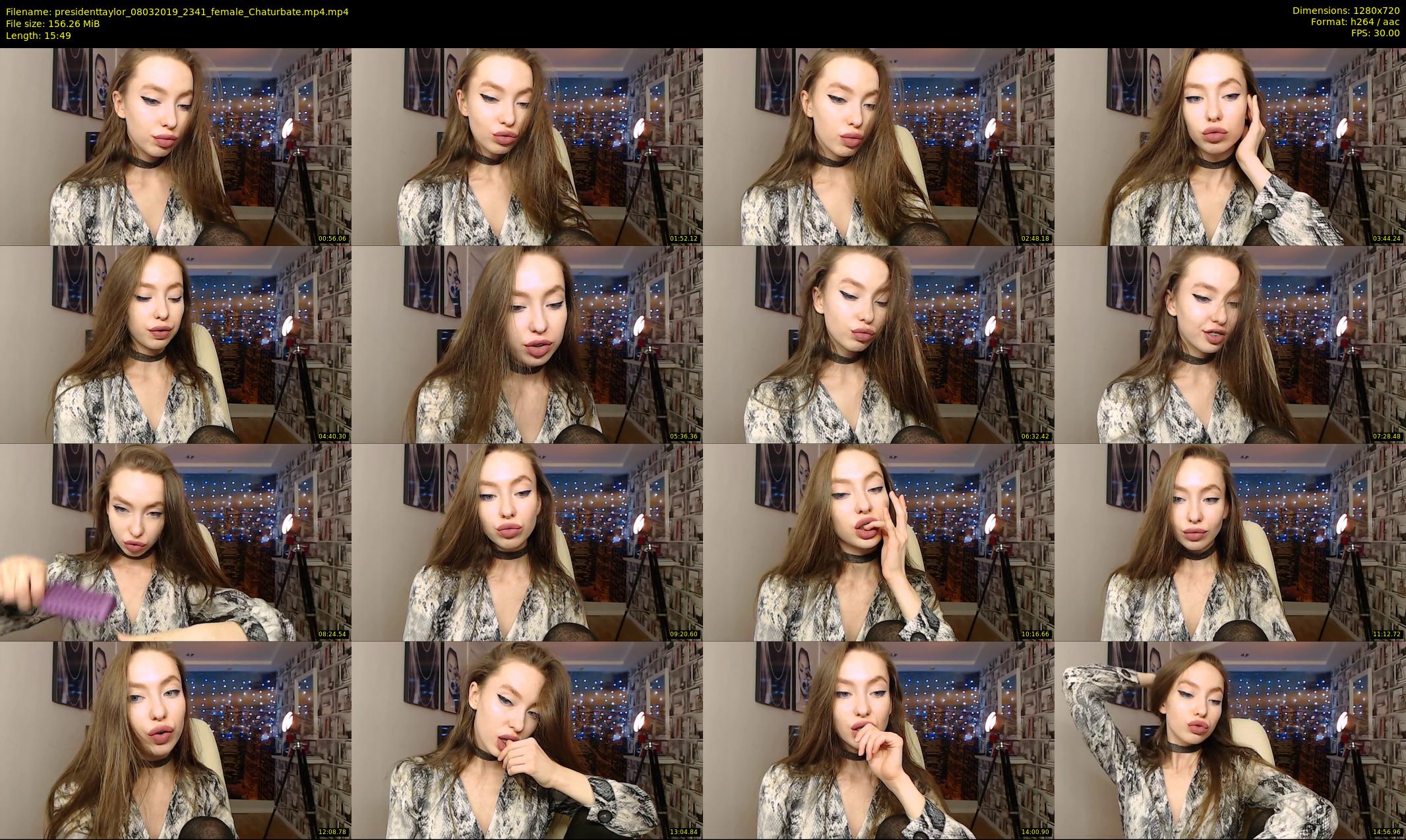 presidenttaylor — 16 minute Chaturbate female cam show recording, 720p, Mar 8, 2019