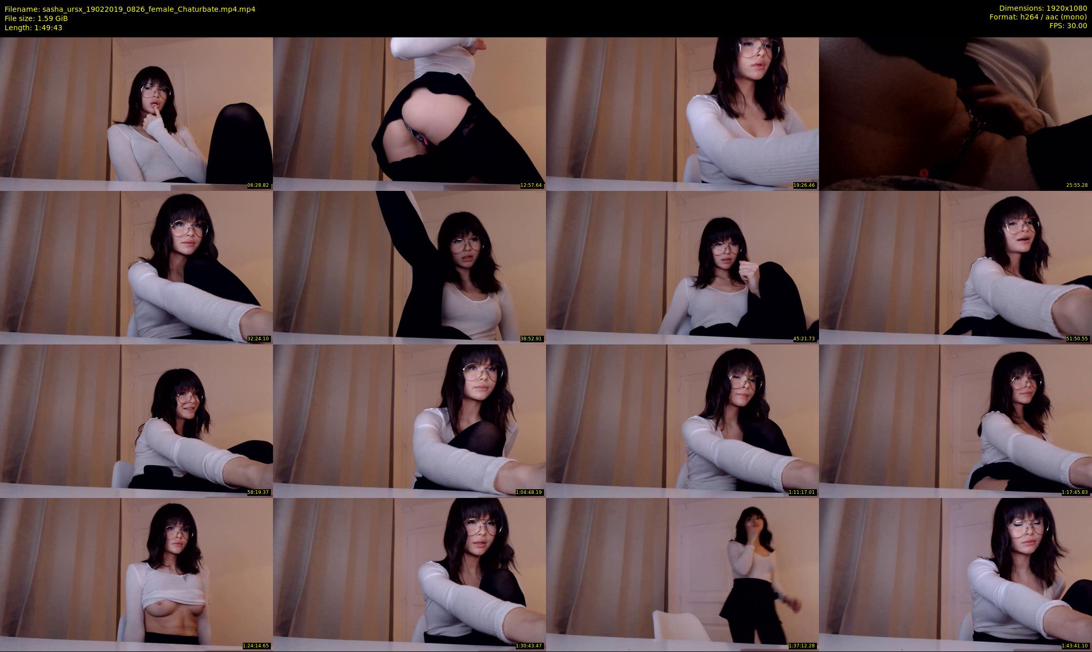sasha_ursx — 110 minute Chaturbate female cam show recording, 1080p, Feb 19, 2019