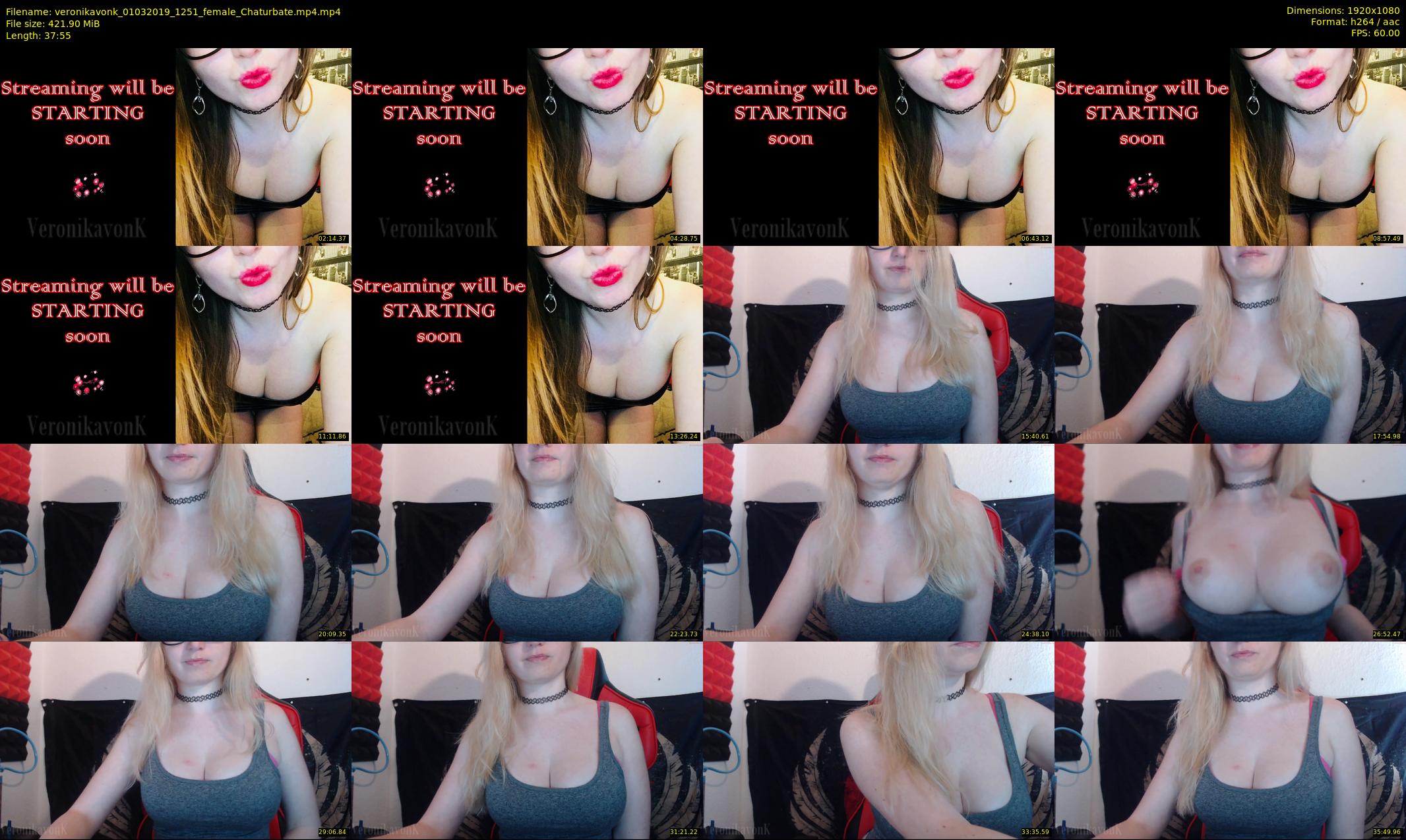veronikavonk — 38 minute Chaturbate female cam show recording, 1080p, Mar 1, 2019