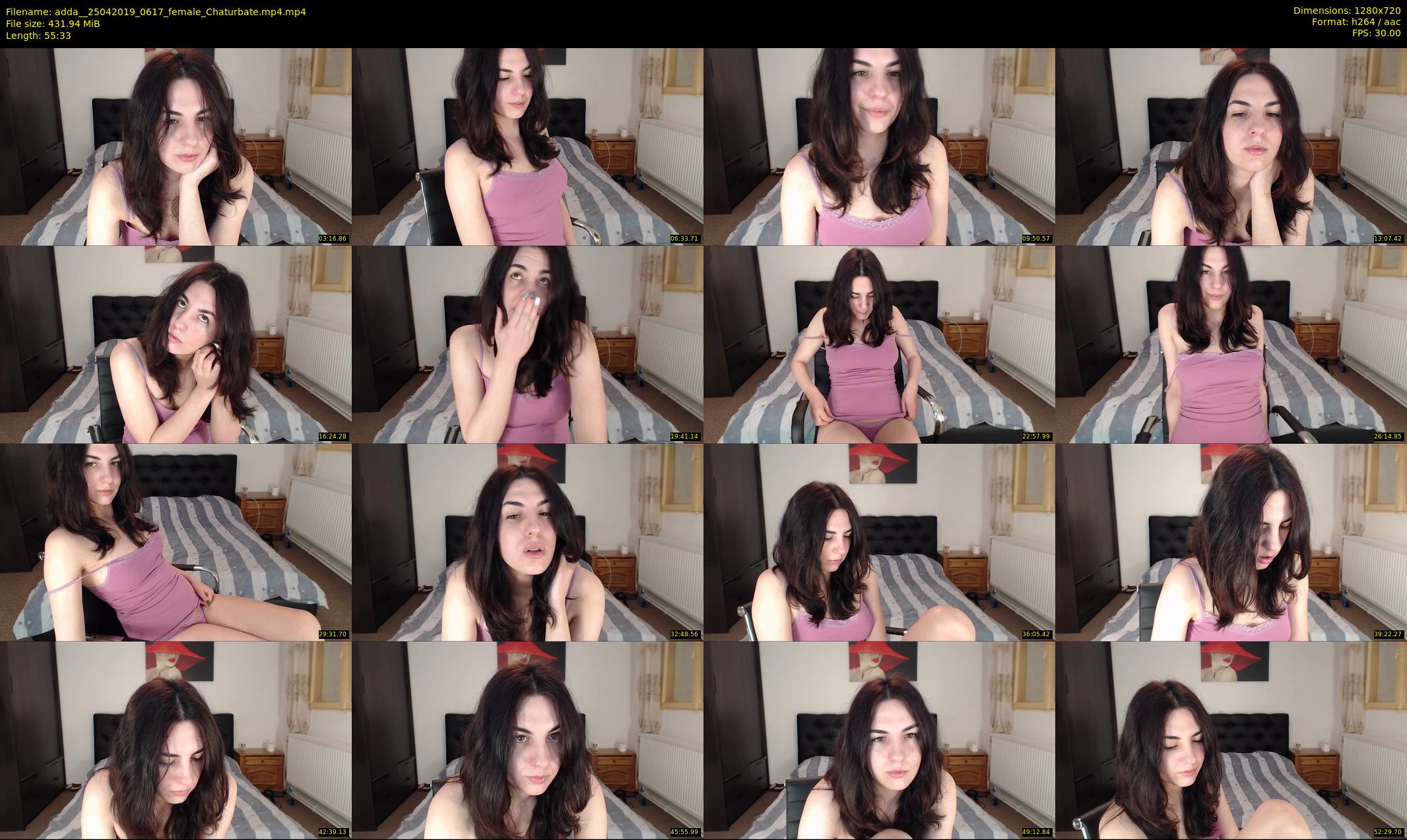 adda_ — 56 minute Chaturbate female cam show recording, 720p, Apr 25, 2019