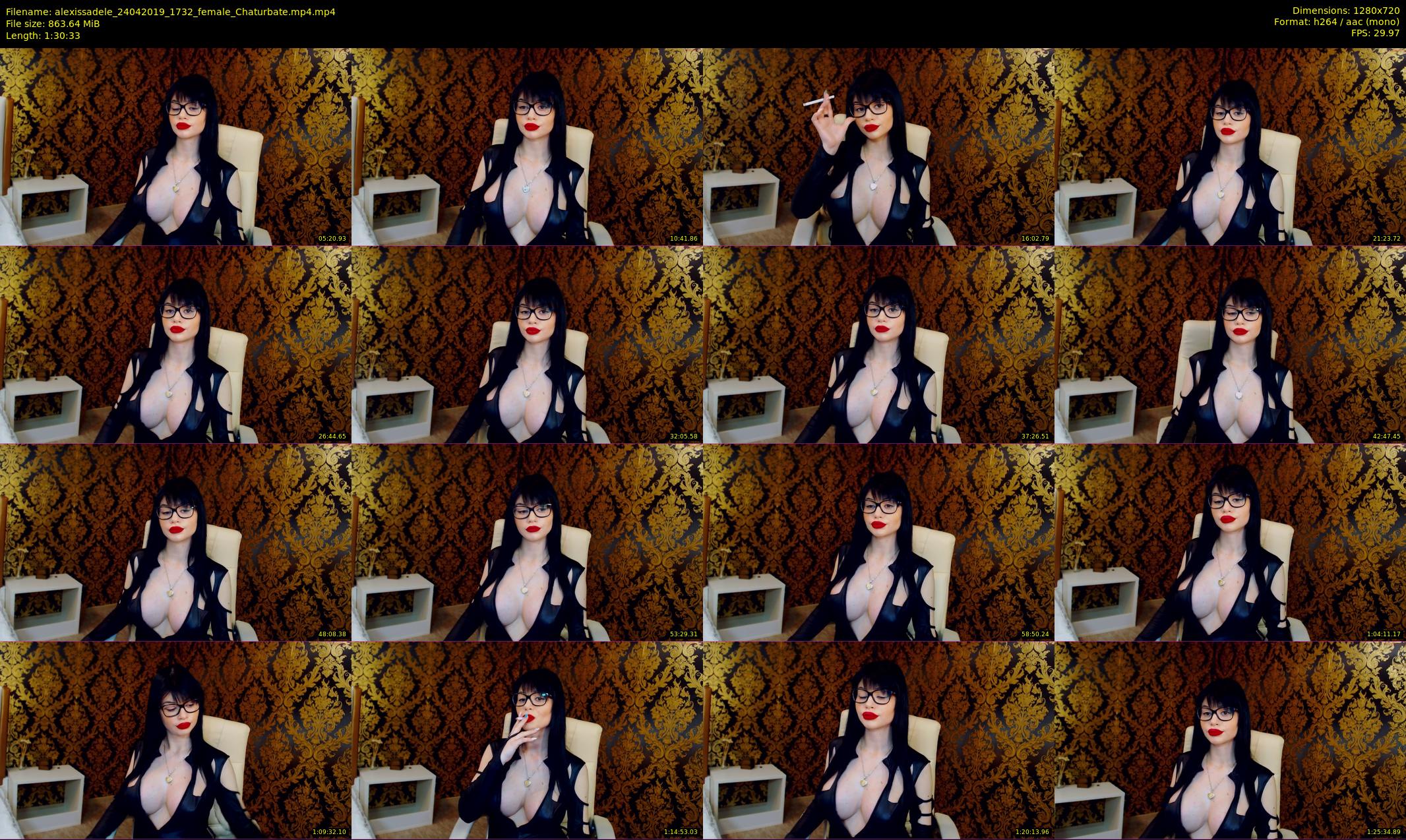 alexissadele — 91 minute Chaturbate female cam show recording, 720p, Apr 24, 2019