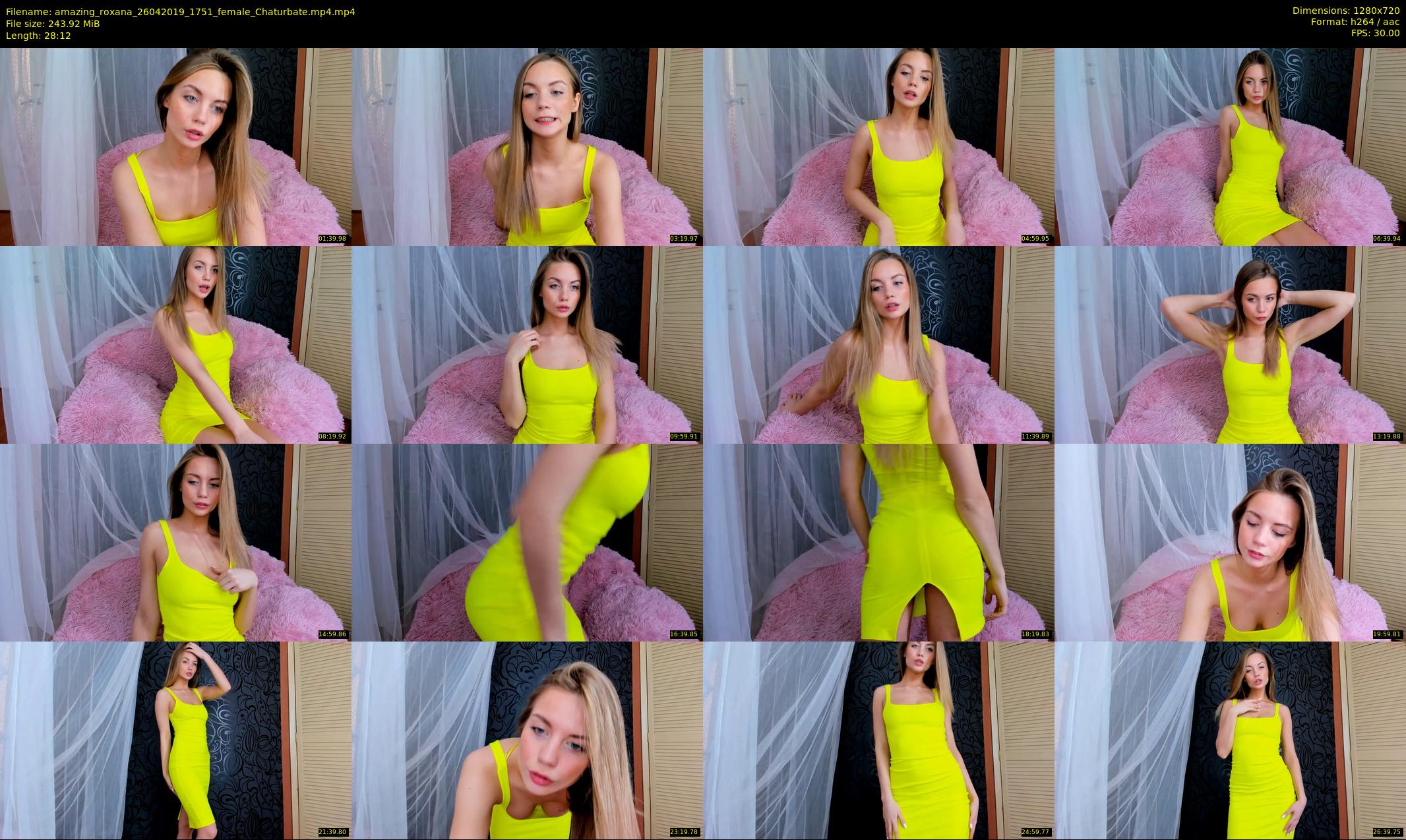 amazing_roxana — 29 minute Chaturbate female cam show recording, 720p, Apr 26, 2019