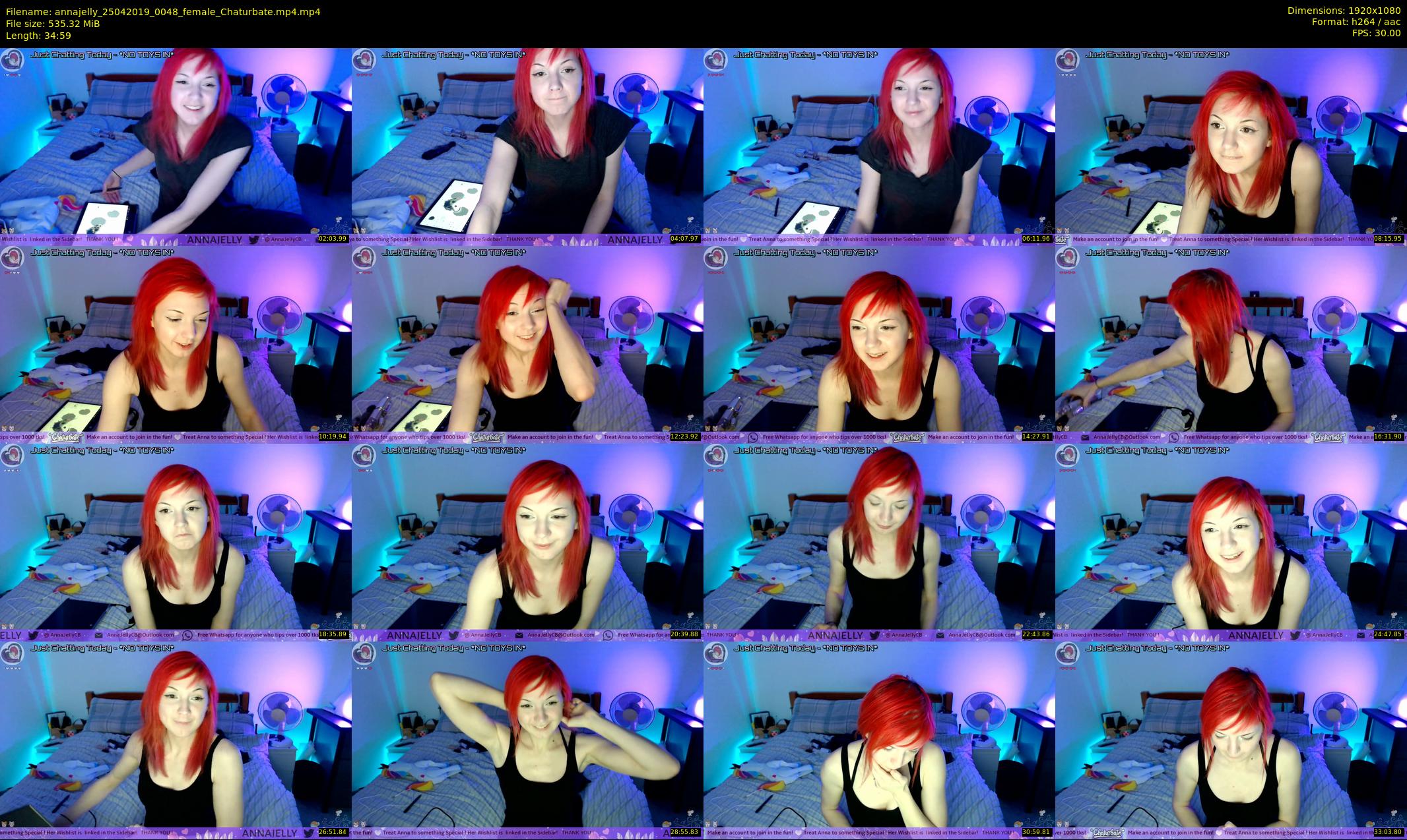 annajelly — 35 minute Chaturbate couple cam show recording, 1080p, Apr 25, 2019