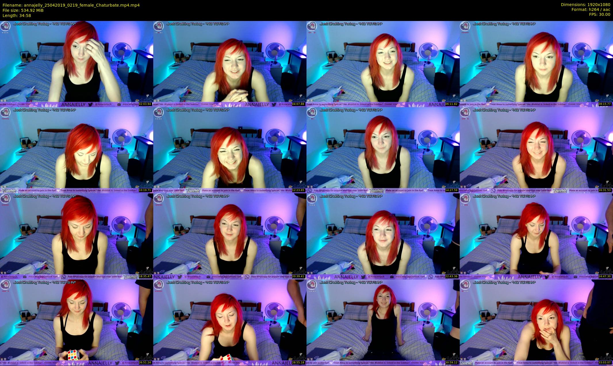 annajelly — 35 minute Chaturbate couple cam show recording, 1080p, Apr 25, 2019