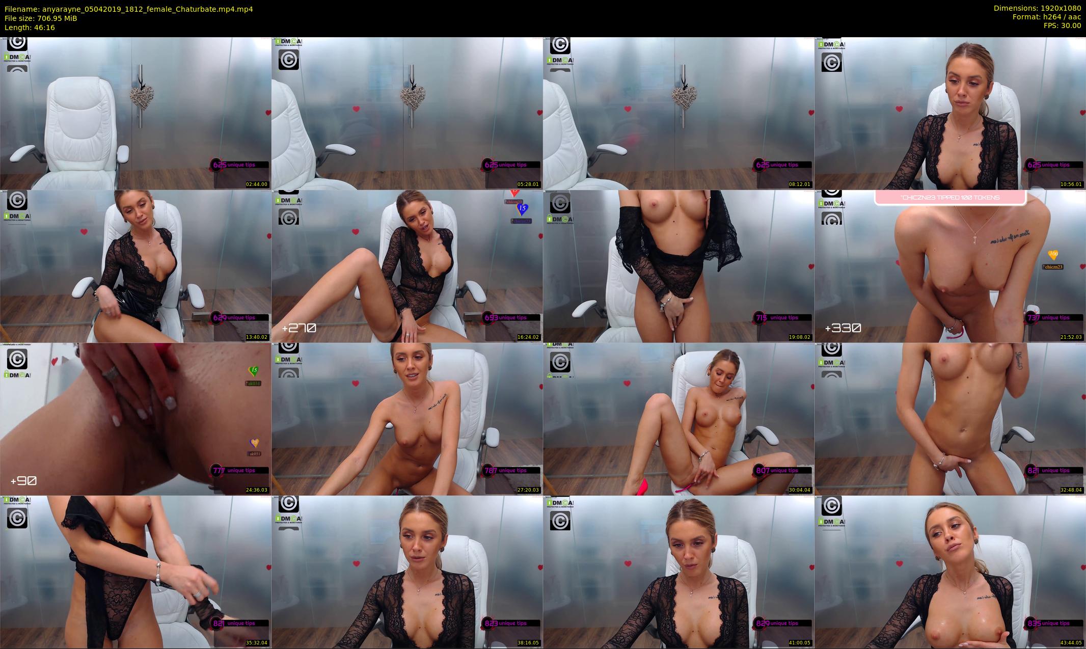 anyarayne — 47 minute Chaturbate female cam show recording, 1080p, Apr 5, 2019