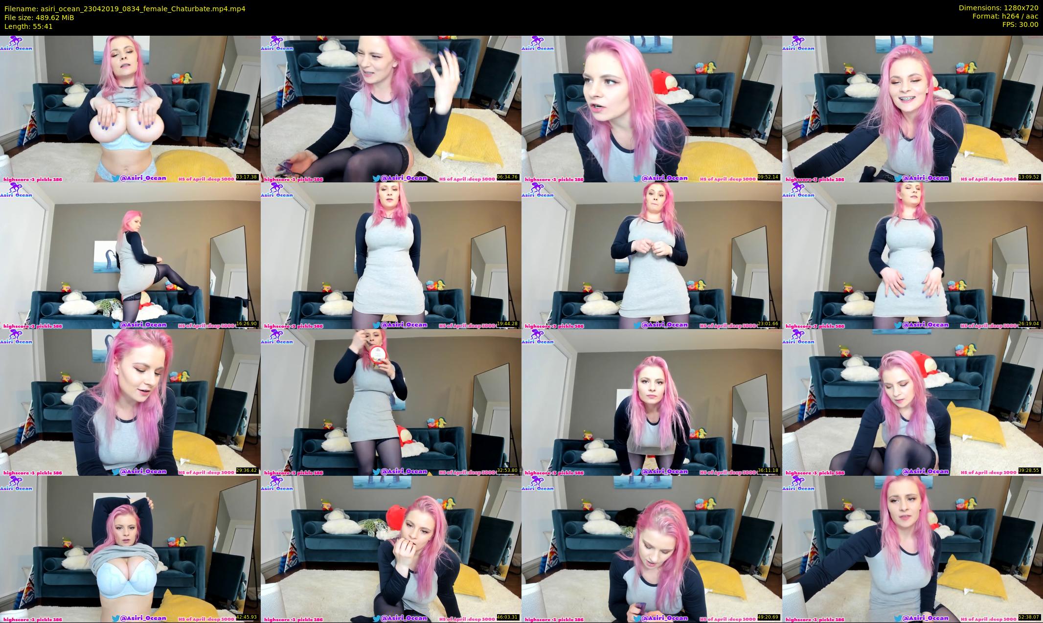 asiri_ocean — 56 minute Chaturbate female cam show recording, 720p, Apr 23, 2019
