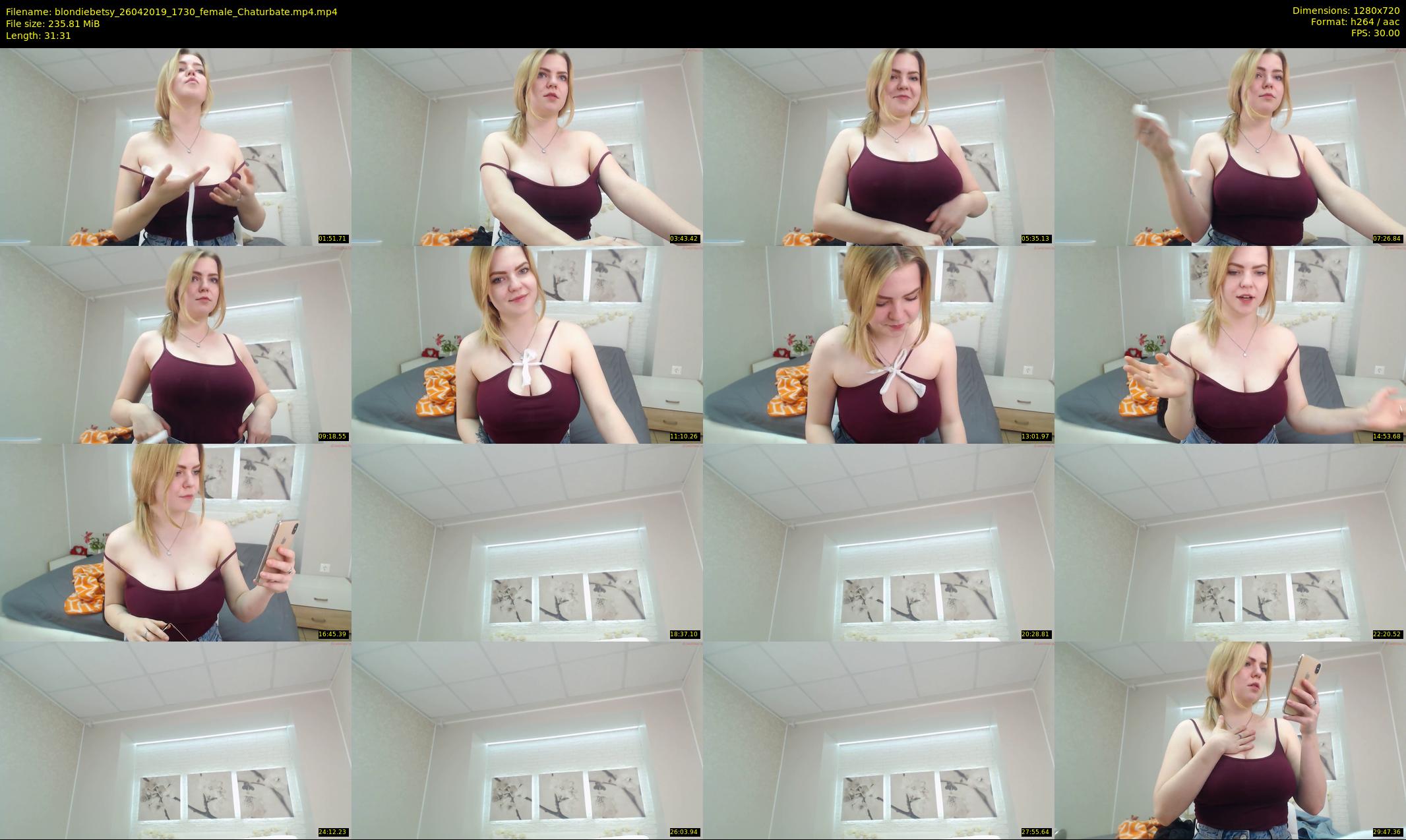 blondiebetsy — 32 minute Chaturbate female cam show recording, 720p, Apr 26, 2019