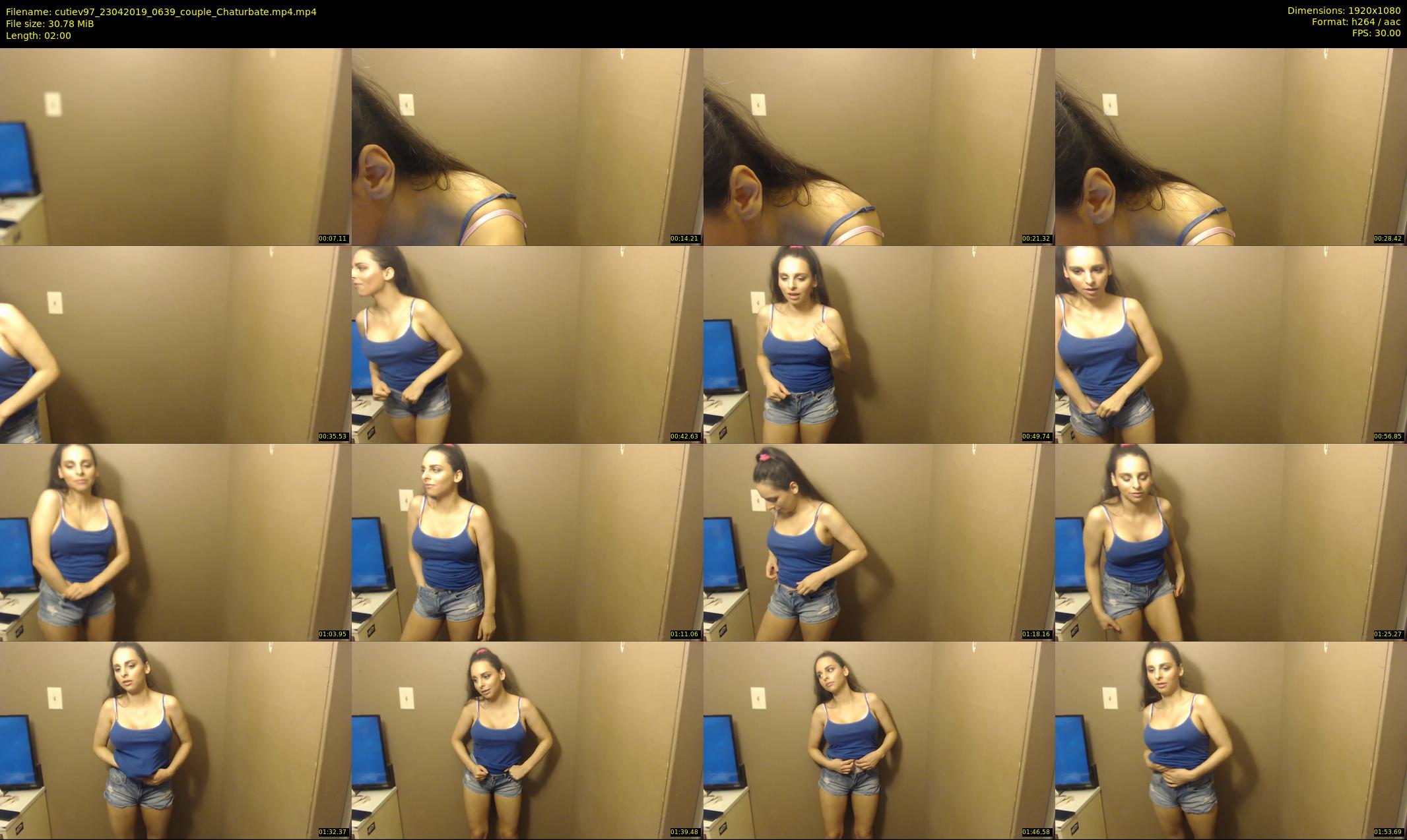 cutiev97 — 2 minute Chaturbate couple cam show recording, 1080p, Apr 23, 2019