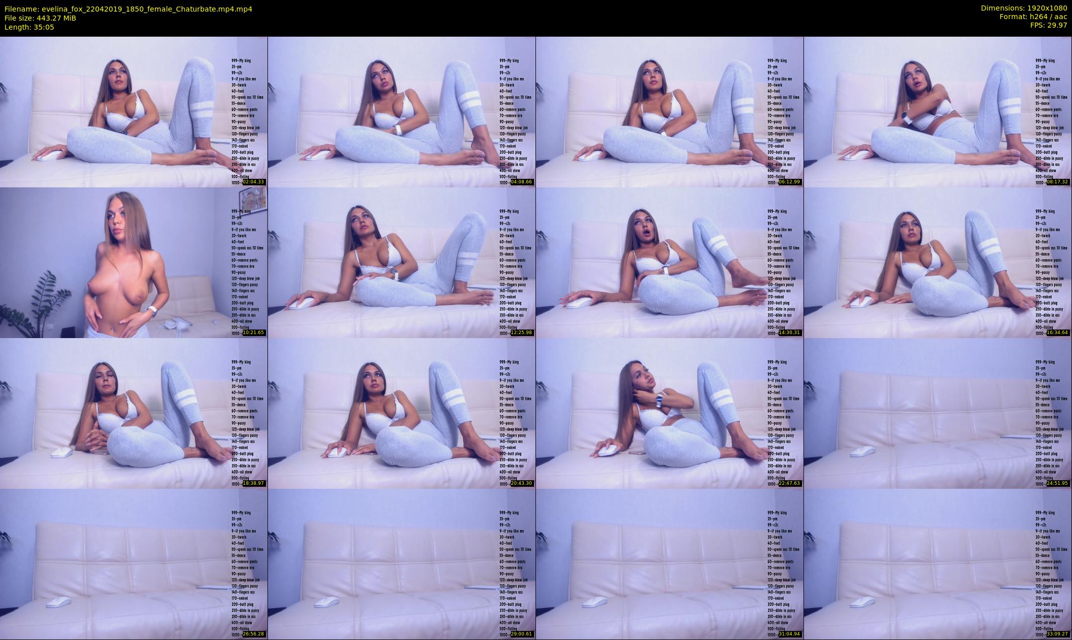 evelina_fox — 36 minute Chaturbate female cam show recording, 1080p, Apr 22, 2019