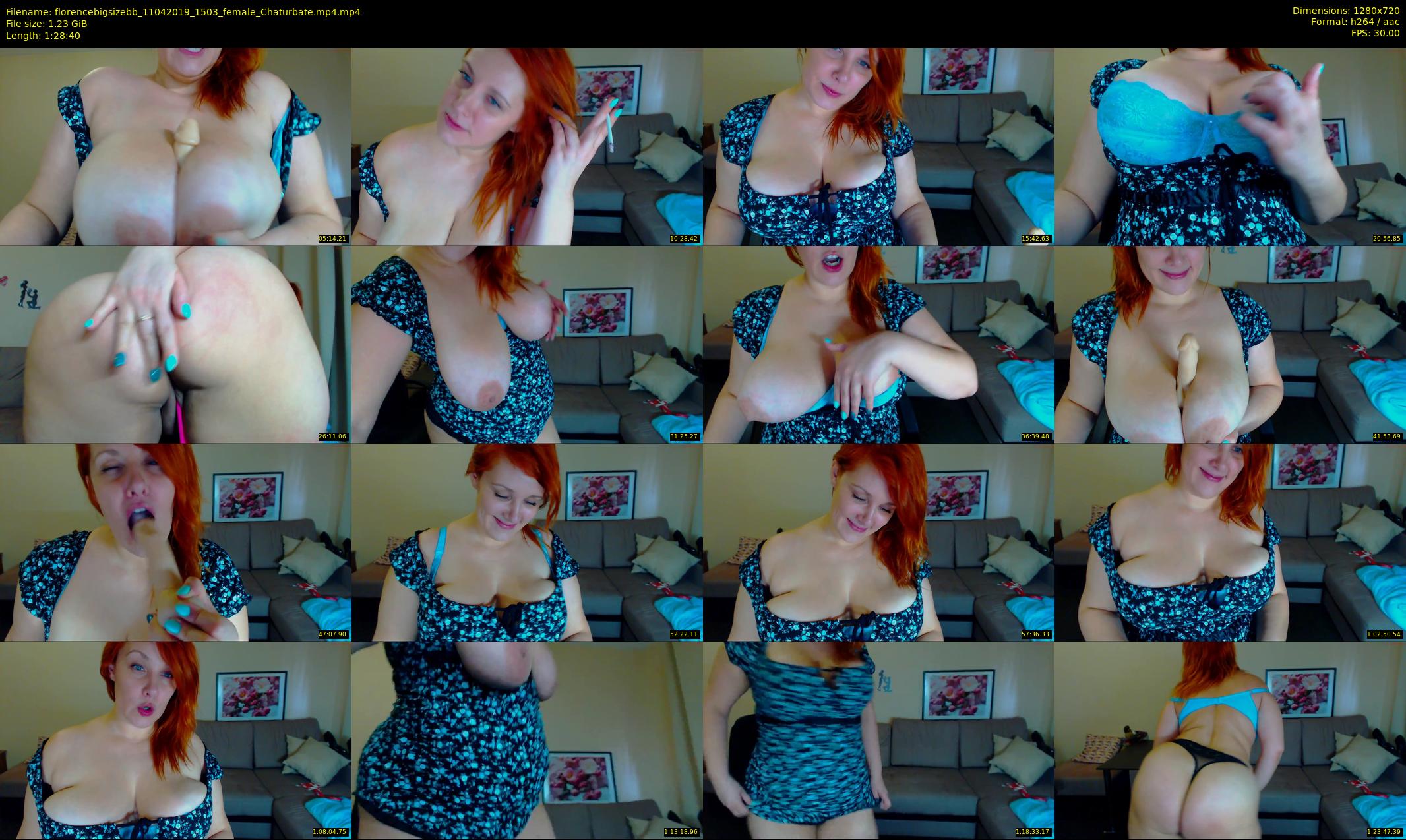 florencebigsizebb — 89 minute Chaturbate female cam show recording, 720p, Apr 11, 2019