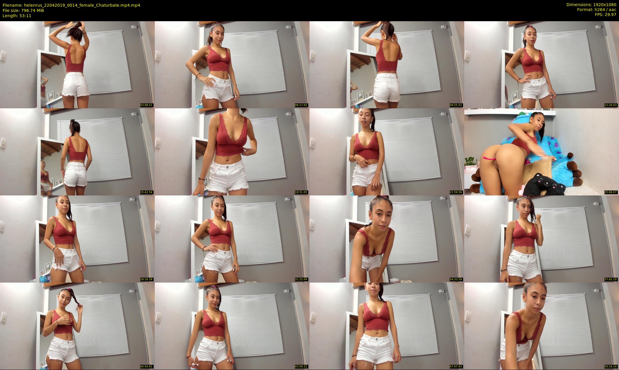 helenrus — 54 minute Chaturbate female cam show recording, 1080p, Apr 22, 2019