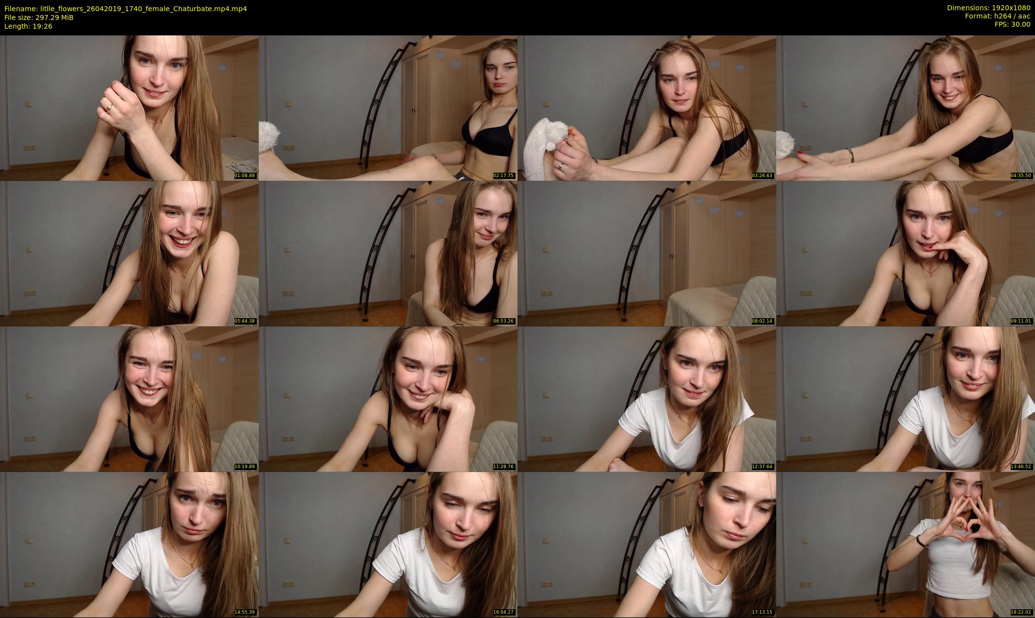 litlle_flowers — 20 minute Chaturbate female cam show recording, 1080p, Apr 26, 2019