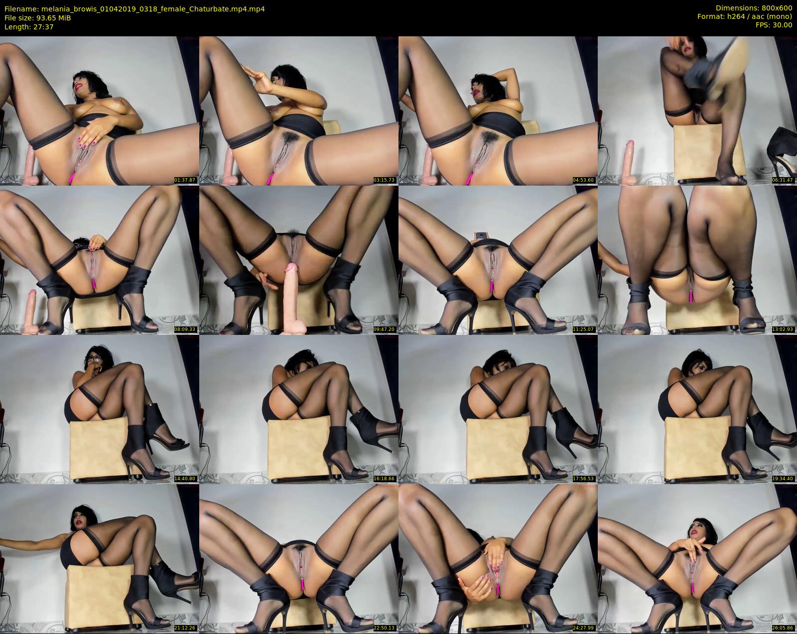 melania_browis — 28 minute Chaturbate female cam show recording, 480p, Apr 1, 2019